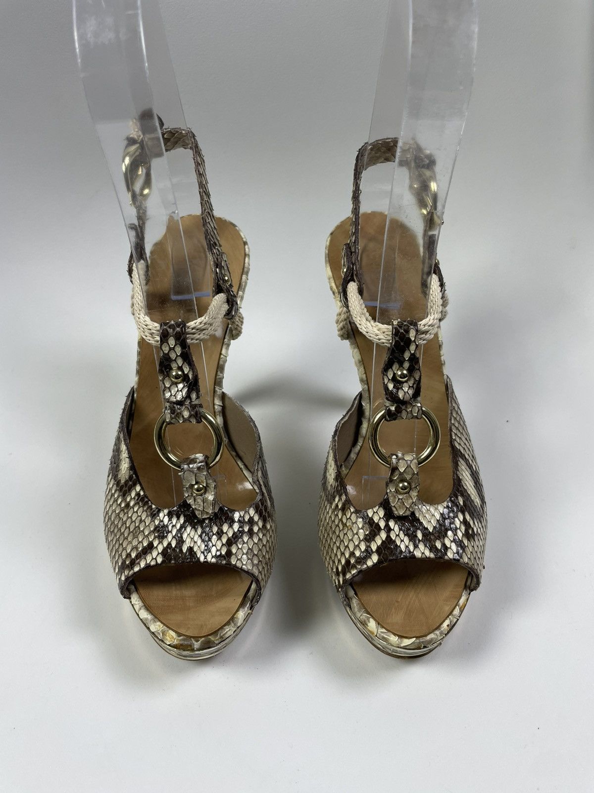 Bally Bally Python leather heels size 37 Size US 6.5 / IT 36.5 - 2 Thumbnail