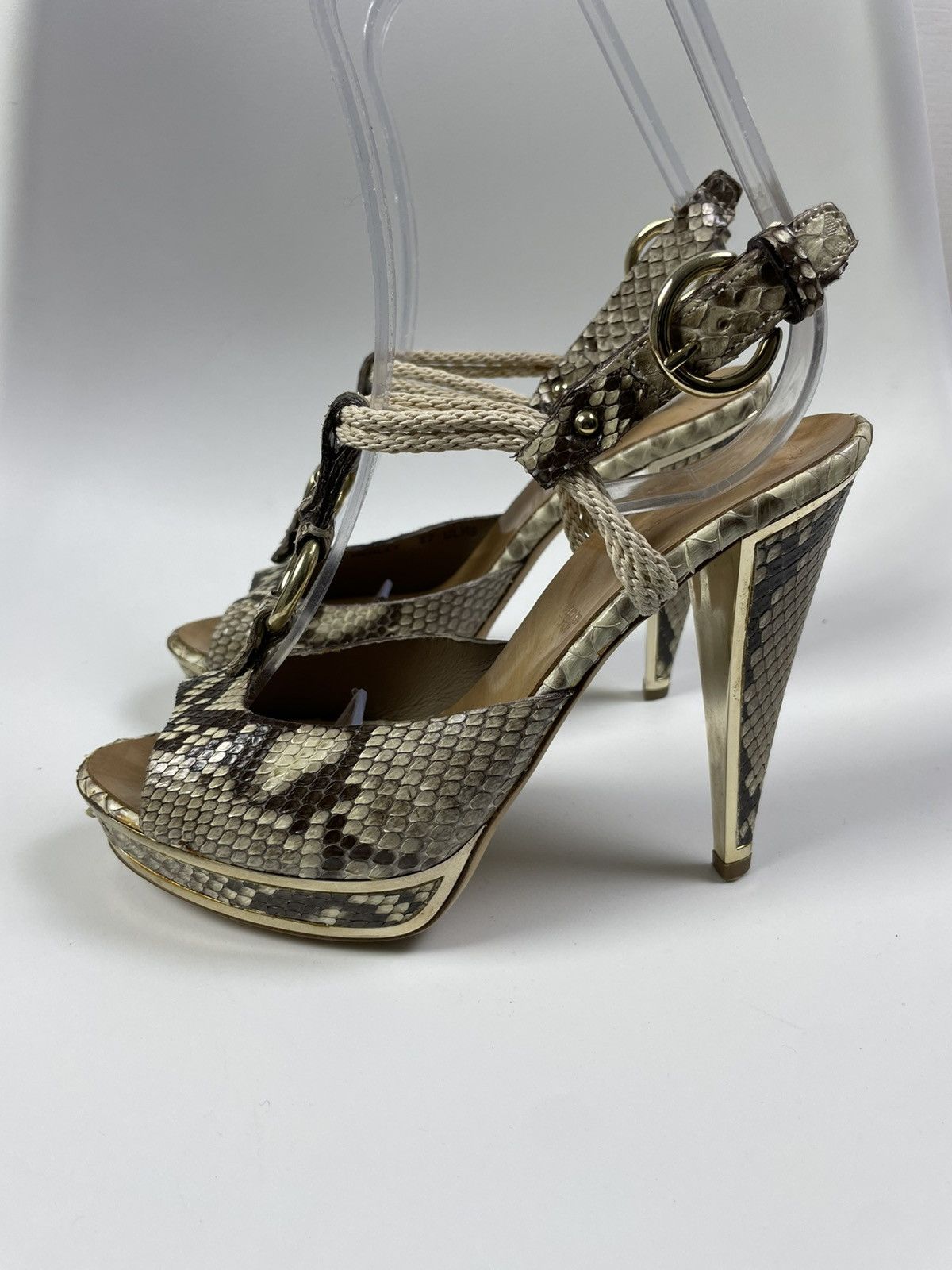 Bally Bally Python leather heels size 37 Size US 6.5 / IT 36.5 - 4 Thumbnail