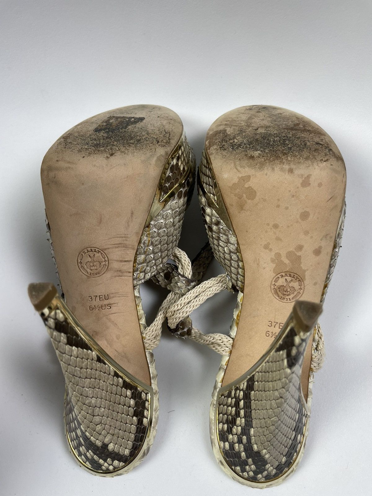 Bally Bally Python leather heels size 37 Size US 6.5 / IT 36.5 - 8 Thumbnail