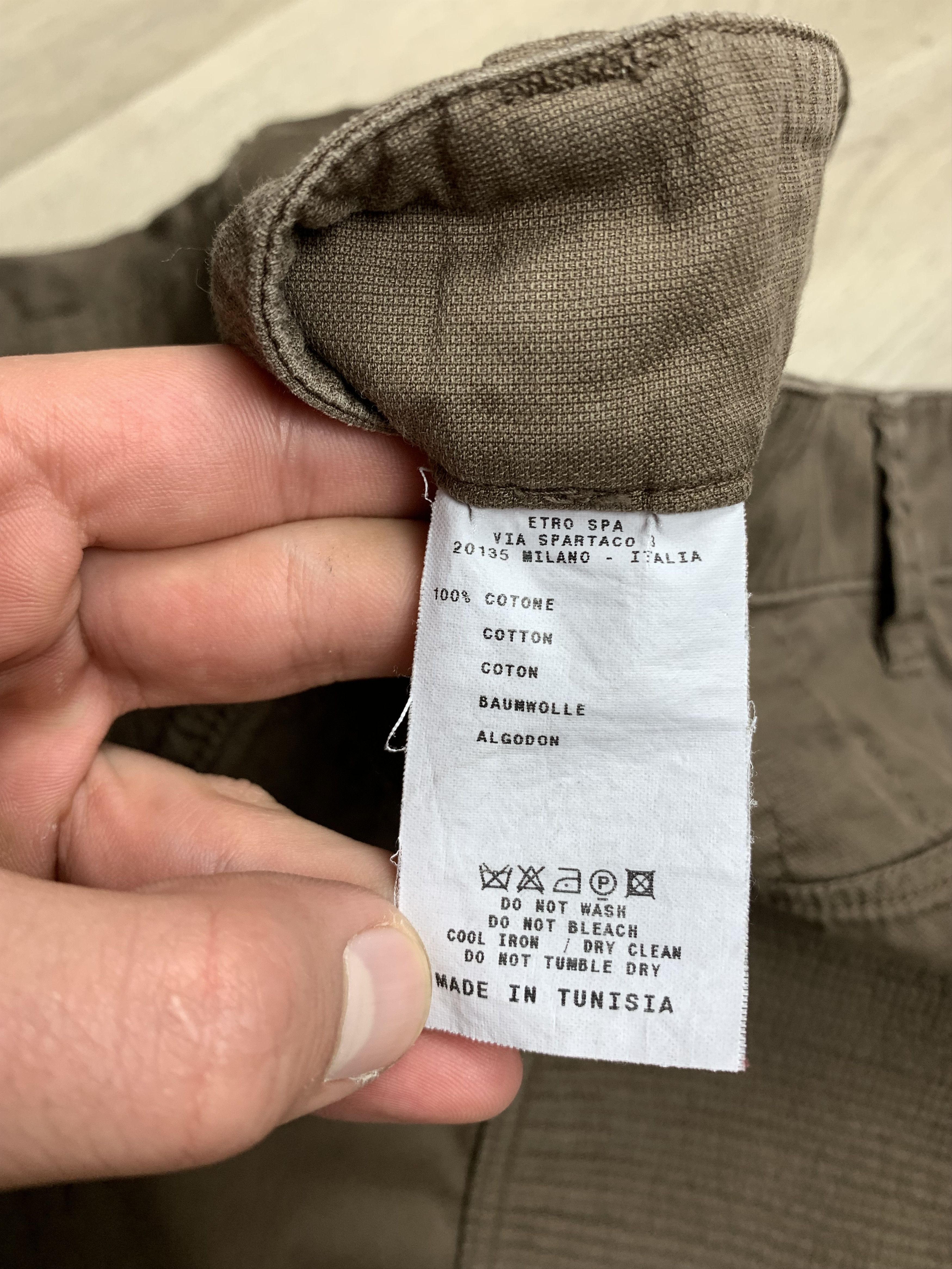 Etro Etro Vintage Double Knee Mens Cargo Pants Size US 32 / EU 48 - 9 Thumbnail