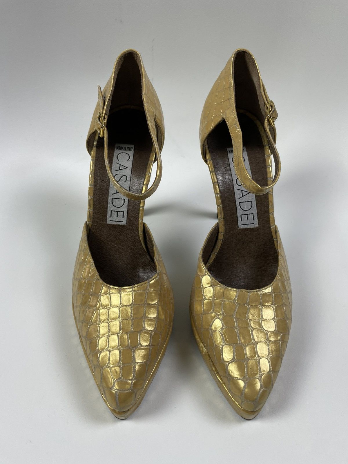 Casedei Casadei Heels Leather Embossed size 36,5 Size US 6.5 / IT 36.5 - 2 Thumbnail