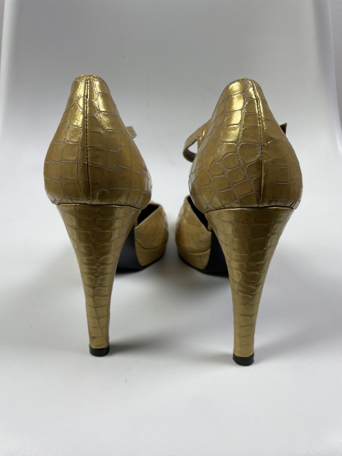 Casedei Casadei Heels Leather Embossed size 36,5 Size US 6.5 / IT 36.5 - 3 Thumbnail