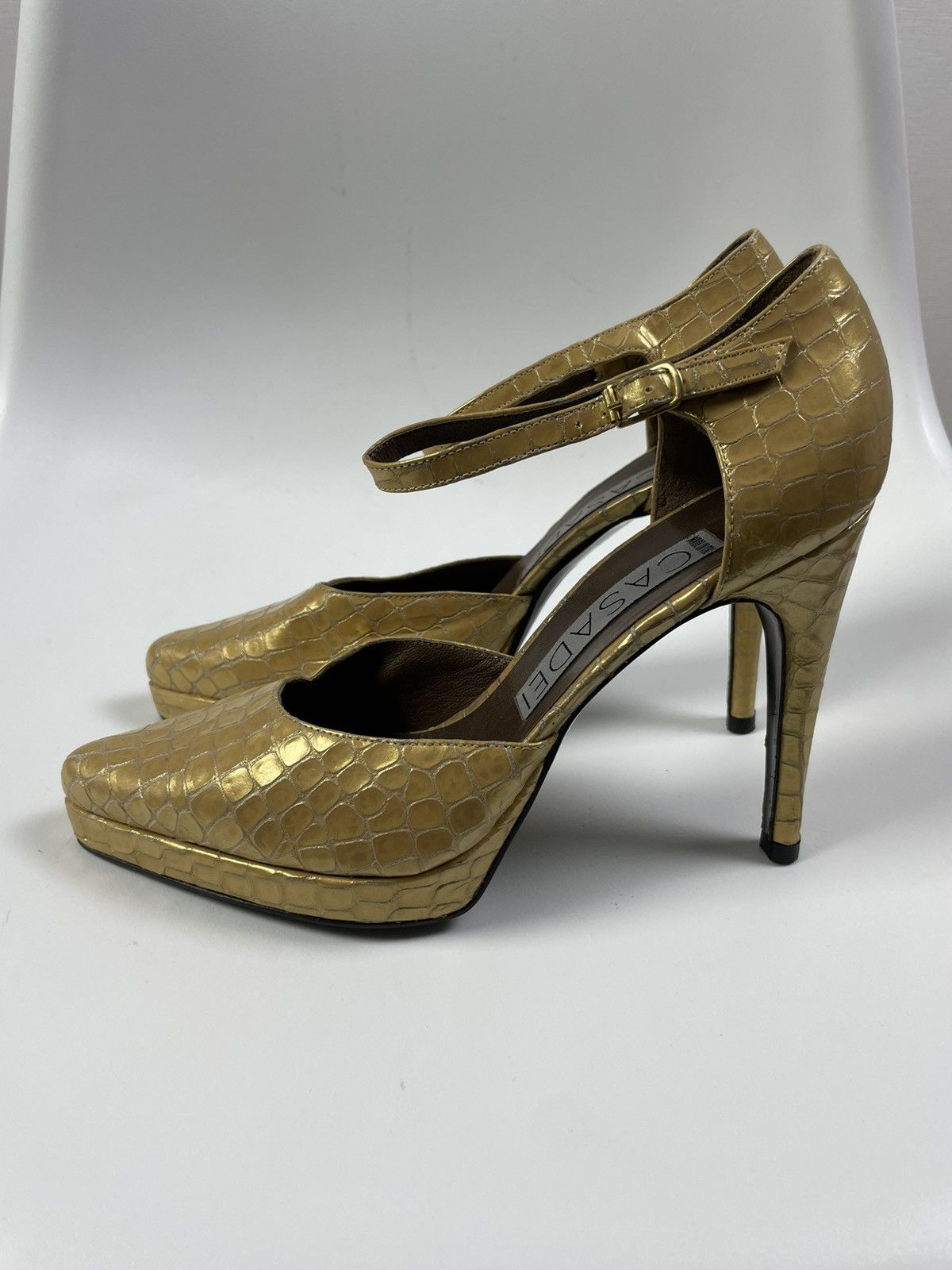 Casedei Casadei Heels Leather Embossed size 36,5 Size US 6.5 / IT 36.5 - 4 Thumbnail