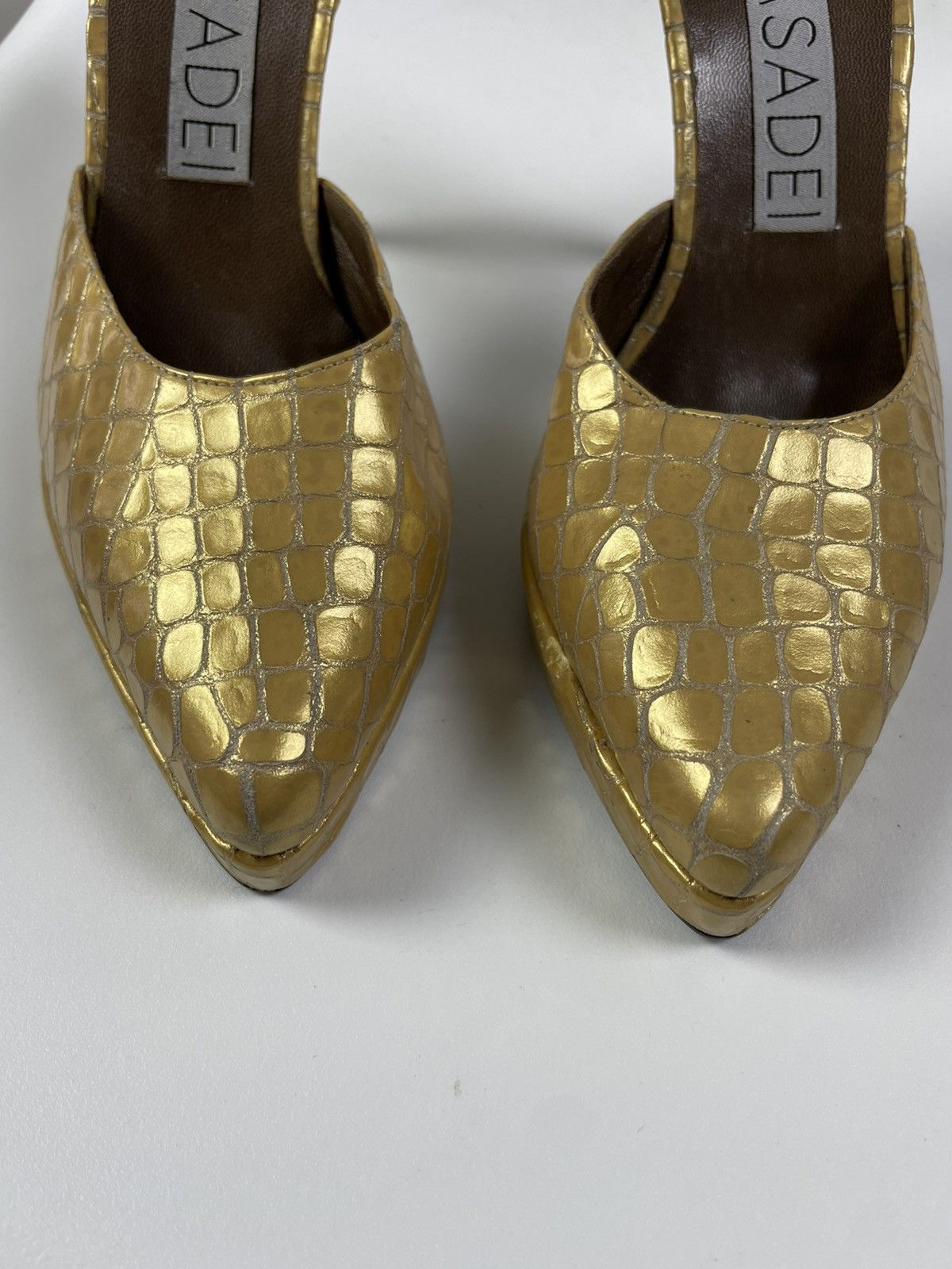 Casedei Casadei Heels Leather Embossed size 36,5 Size US 6.5 / IT 36.5 - 7 Thumbnail