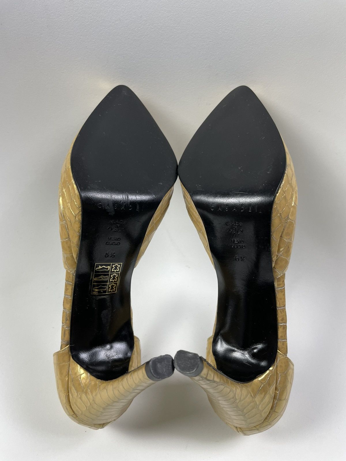 Casedei Casadei Heels Leather Embossed size 36,5 Size US 6.5 / IT 36.5 - 8 Thumbnail