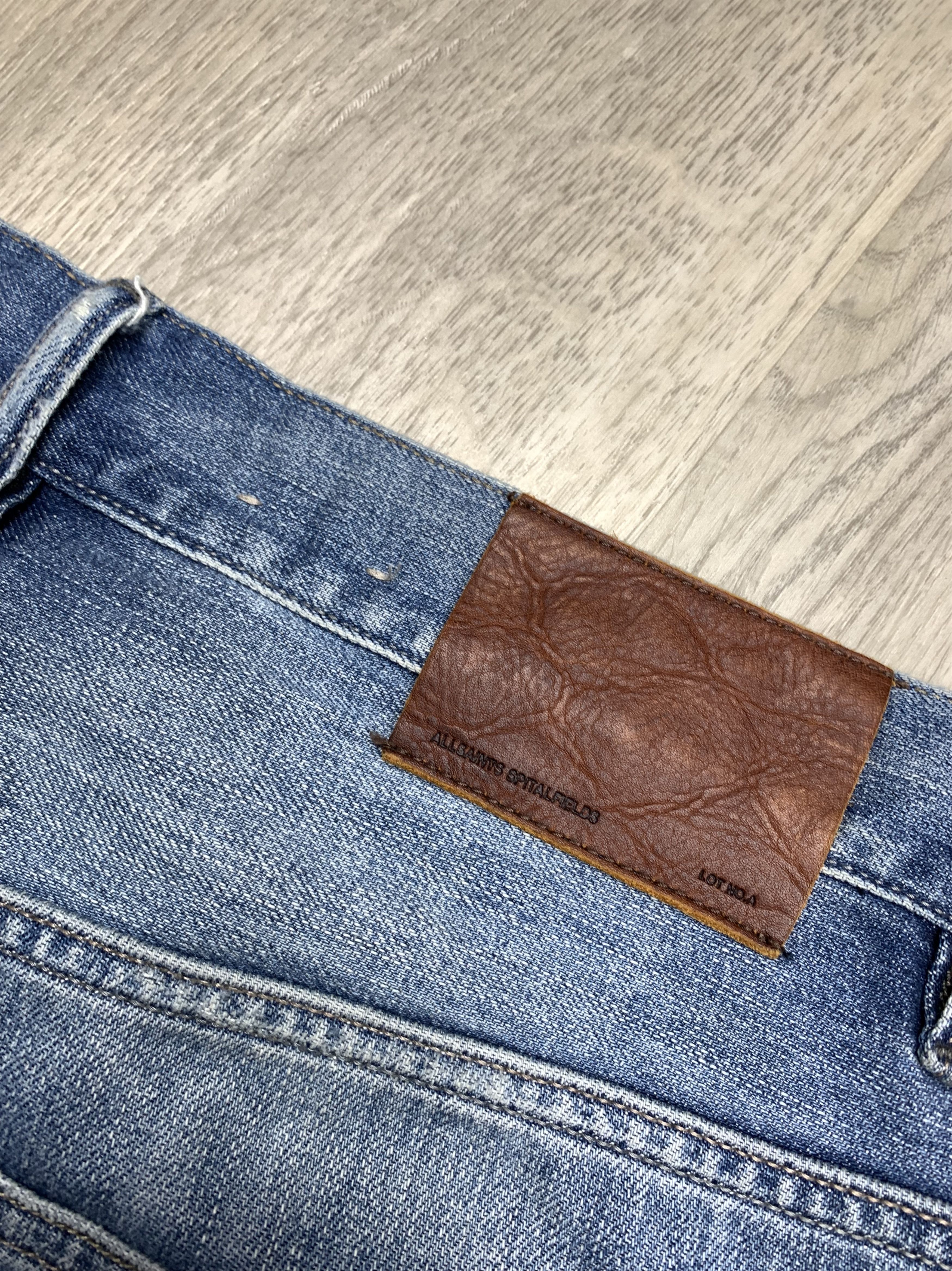 Allsaints Allsaints Spitalfields Mens Jeans Slim Fit Denim Pants Size US 30 / EU 46 - 3 Thumbnail