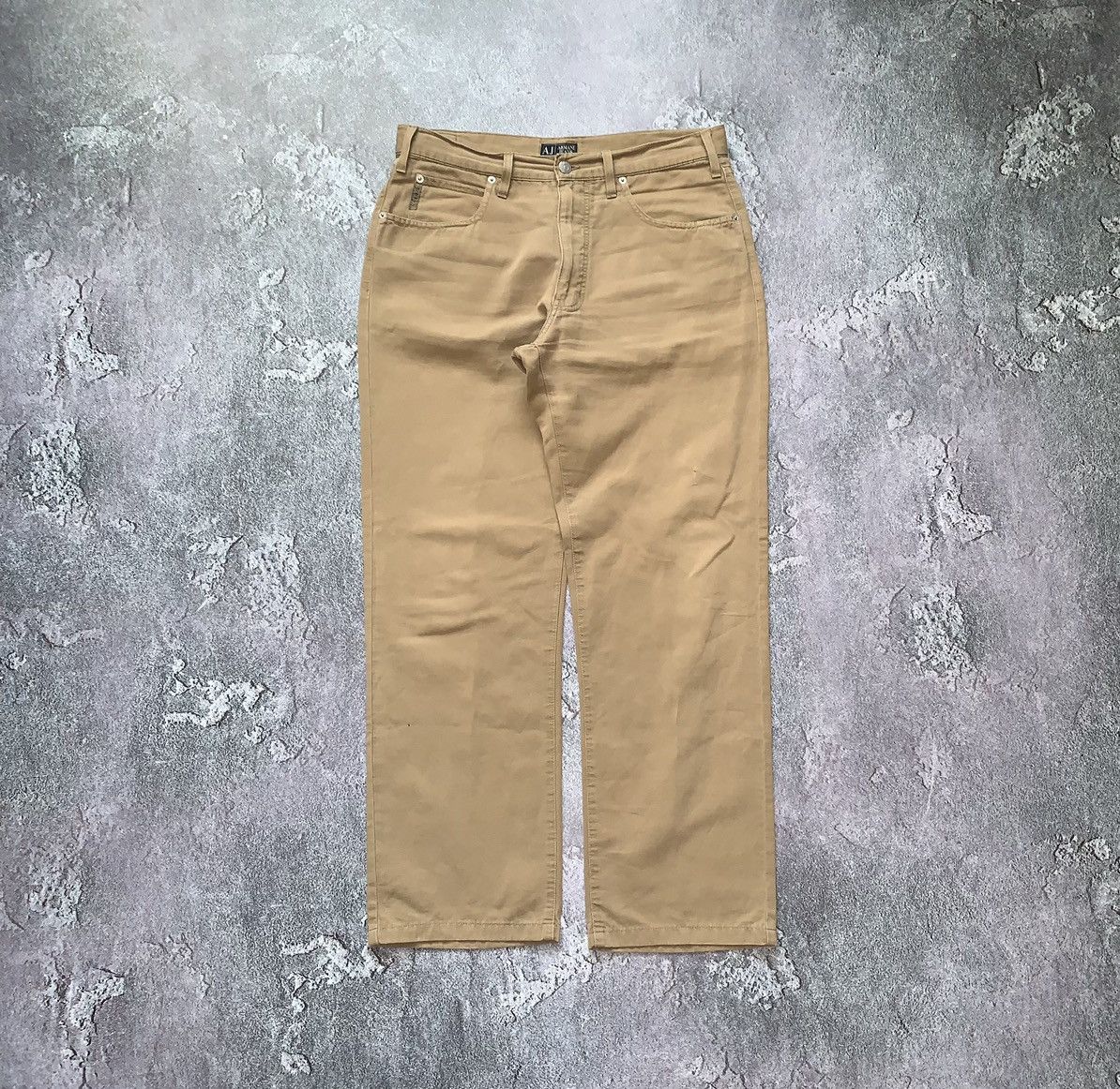 Armani × Denim & Co. × Giorgio Armani Armani jeans 36 vintage denim pants trousers chinos beige Size US 36 / EU 52 - 4 Thumbnail