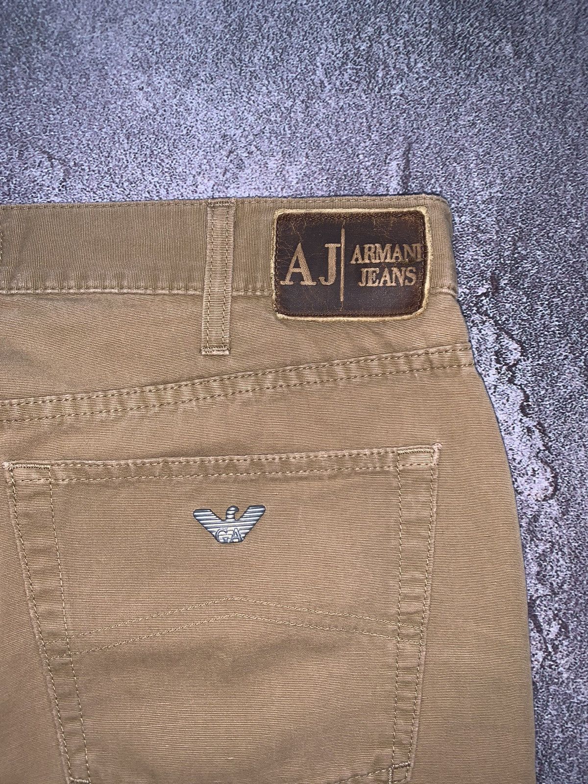 Armani × Denim & Co. × Giorgio Armani Armani jeans 36 vintage denim pants trousers chinos beige Size US 36 / EU 52 - 16 Thumbnail
