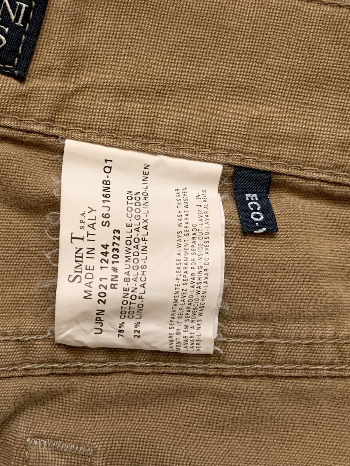 Armani × Denim & Co. × Giorgio Armani Armani jeans 36 vintage denim pants trousers chinos beige Size US 36 / EU 52 - 10 Thumbnail