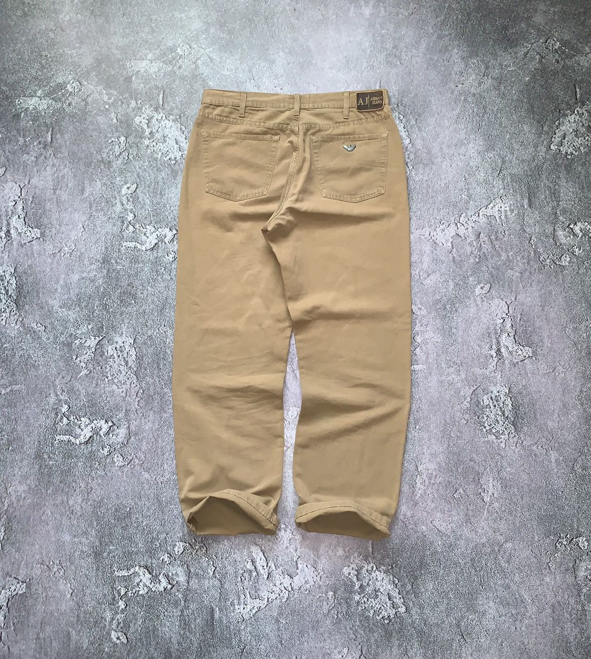 Armani × Denim & Co. × Giorgio Armani Armani jeans 36 vintage denim pants trousers chinos beige Size US 36 / EU 52 - 1 Thumbnail
