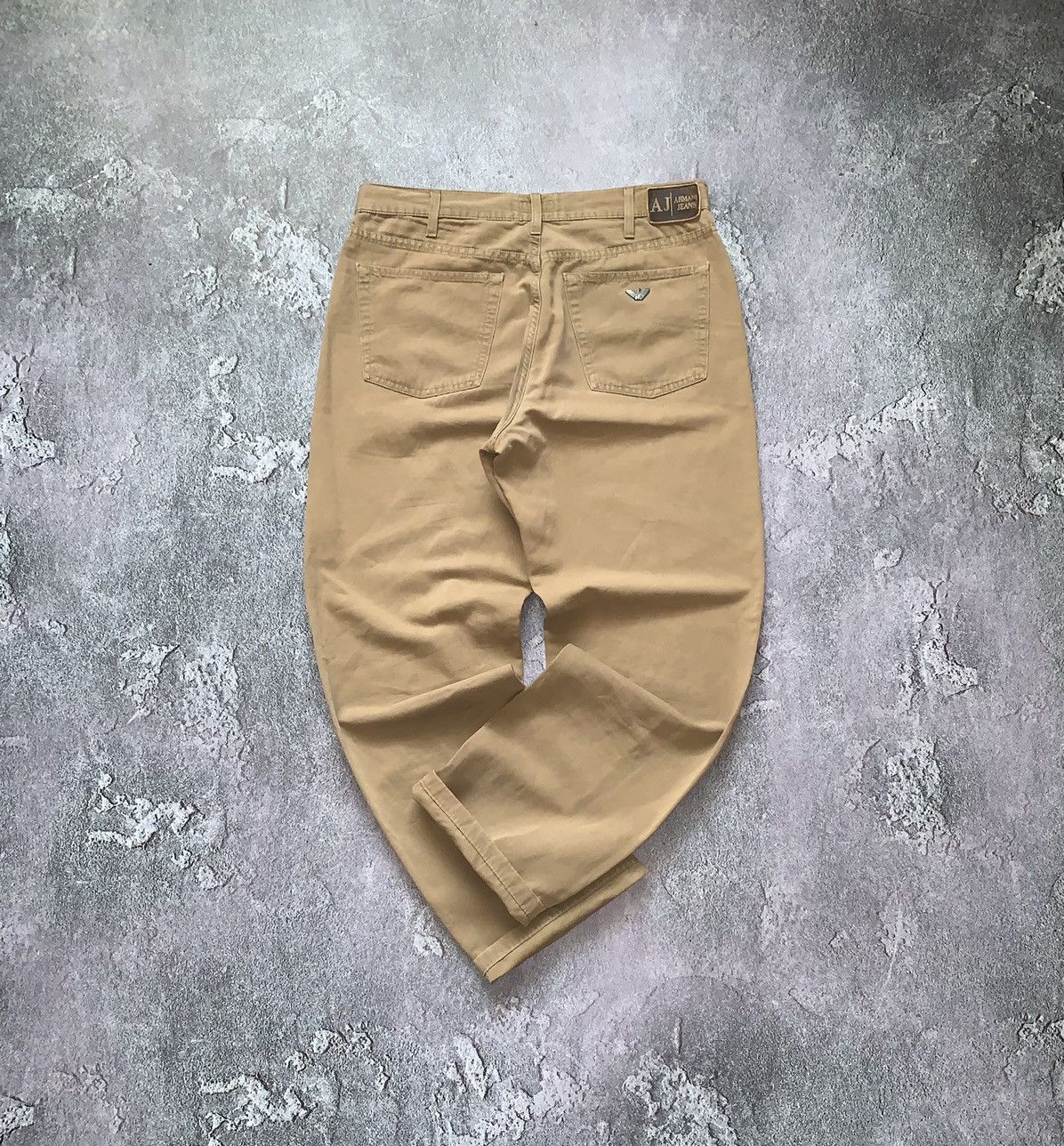 Armani × Denim & Co. × Giorgio Armani Armani jeans 36 vintage denim pants trousers chinos beige Size US 36 / EU 52 - 15 Thumbnail