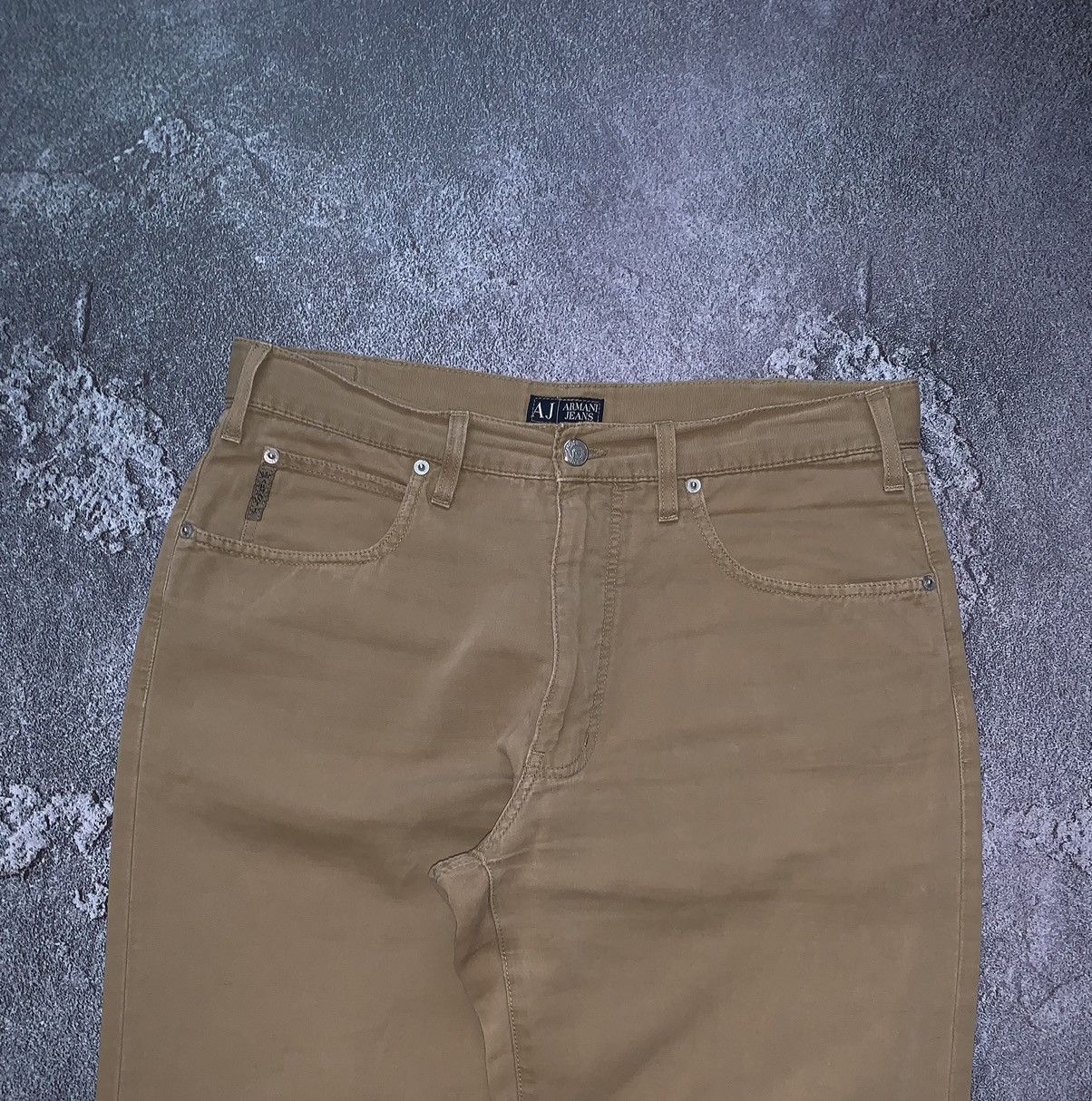 Armani × Denim & Co. × Giorgio Armani Armani jeans 36 vintage denim pants trousers chinos beige Size US 36 / EU 52 - 6 Thumbnail