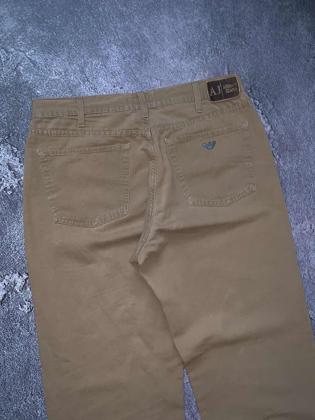 Armani × Denim & Co. × Giorgio Armani Armani jeans 36 vintage denim pants trousers chinos beige Size US 36 / EU 52 - 14 Thumbnail