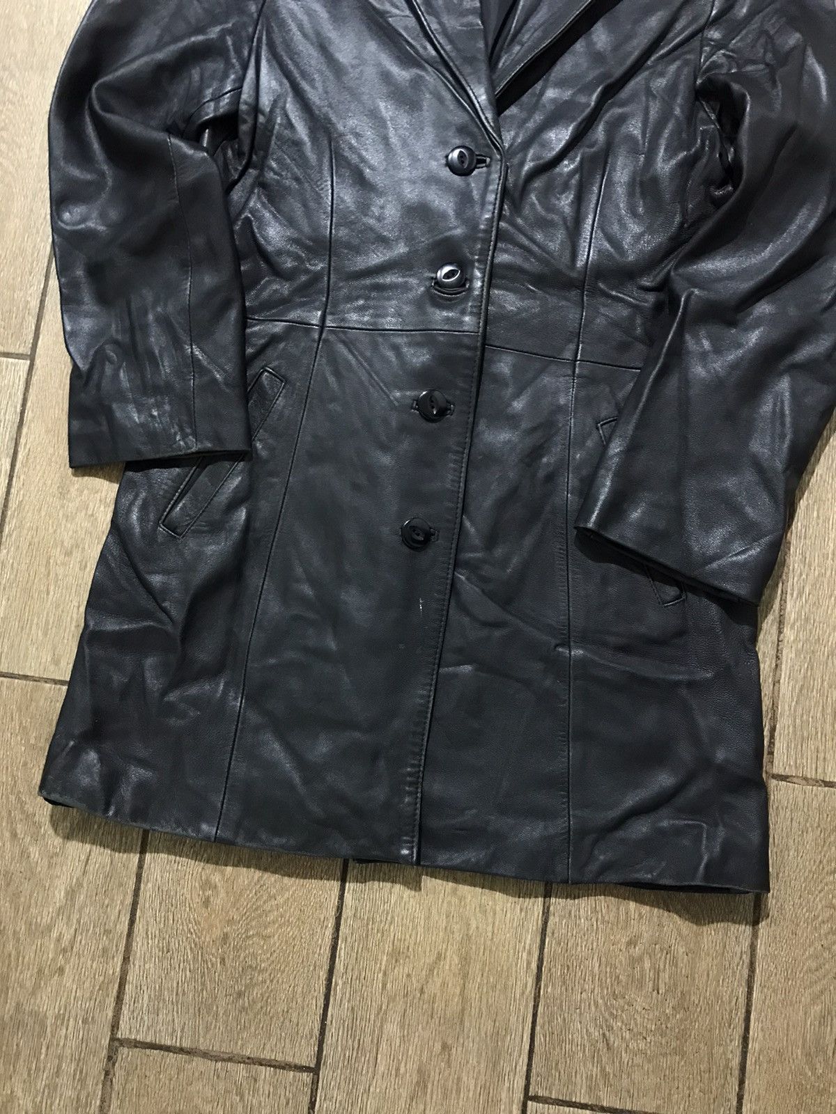 Genuine Leather GUISA Leather jacket trench coat Size US L / EU 52-54 / 3 - 4 Thumbnail