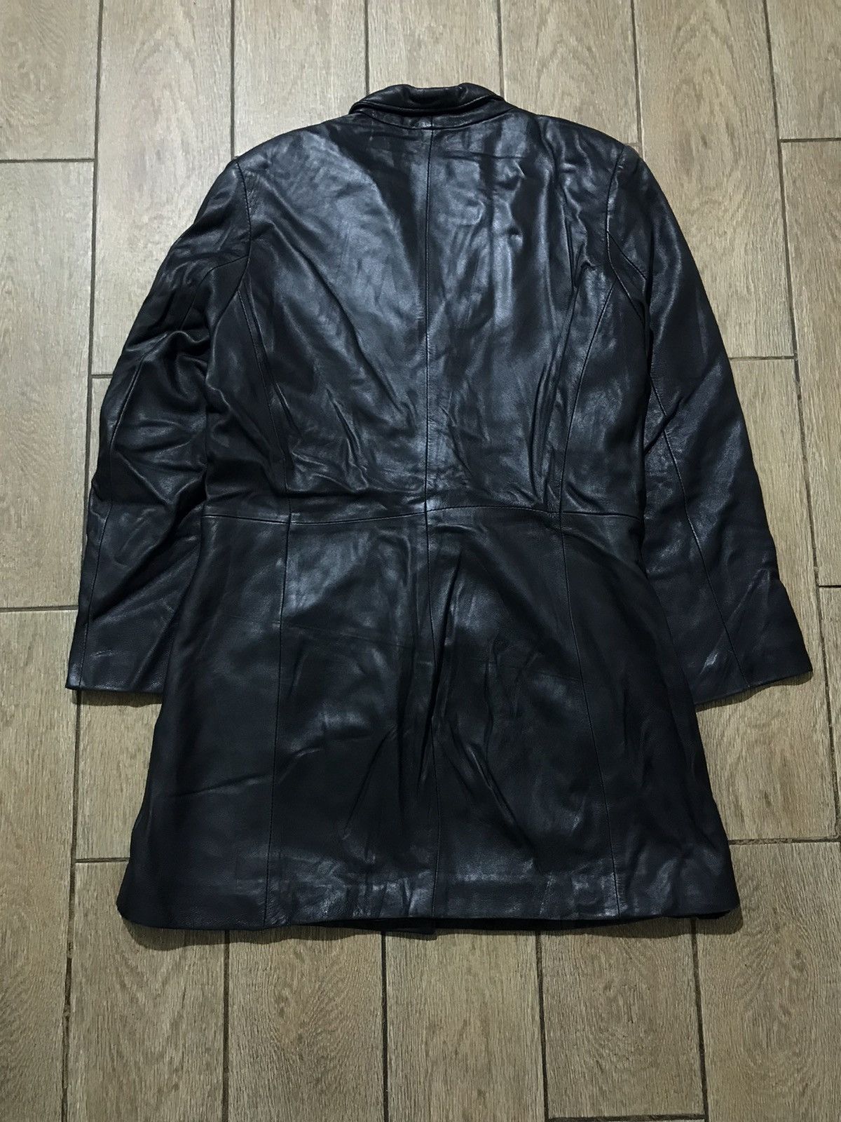 Genuine Leather GUISA Leather jacket trench coat Size US L / EU 52-54 / 3 - 8 Thumbnail