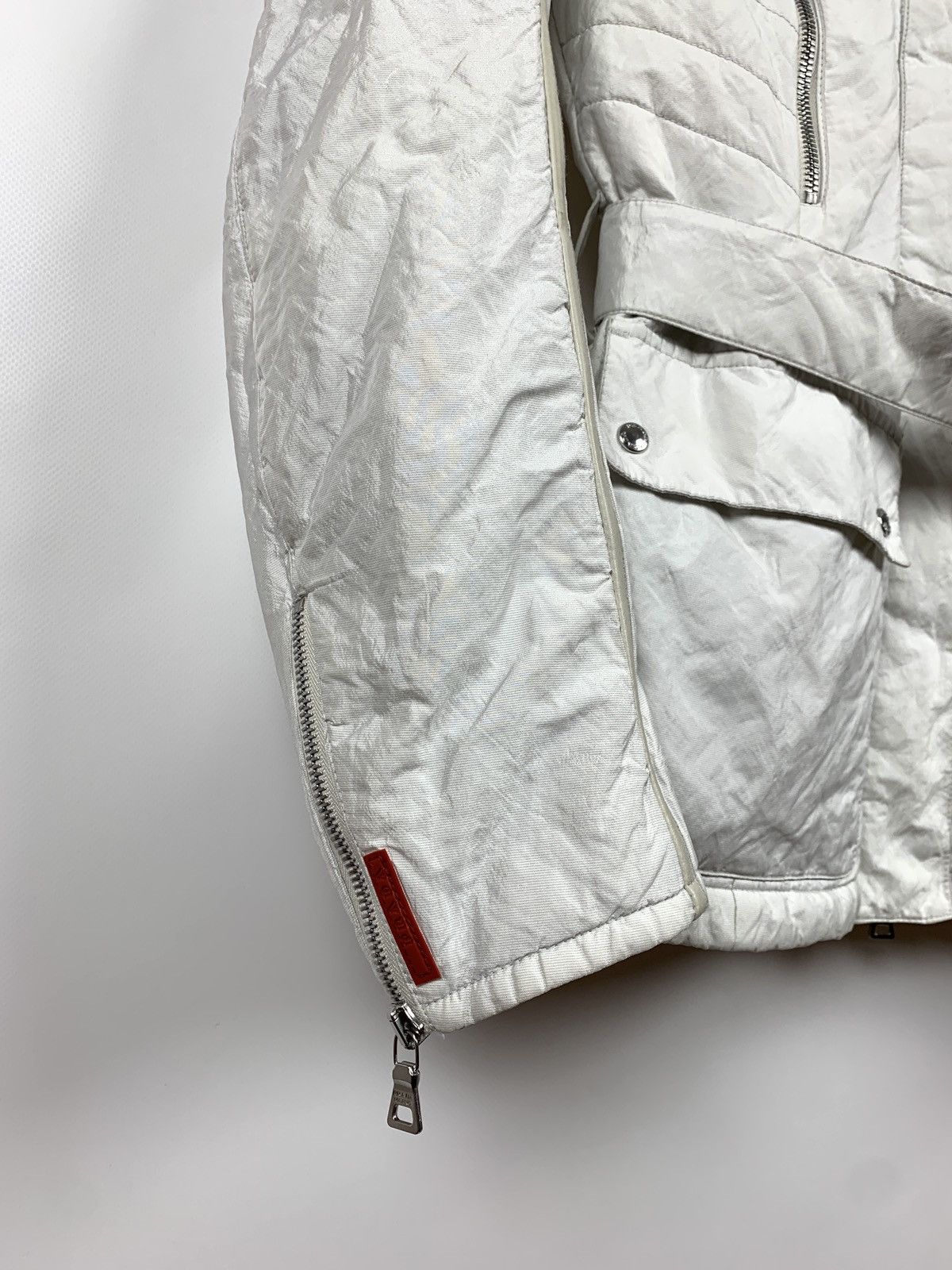 Prada Vintage Prada Women’s Red Tab Nylon Metal Jacket Size M / US 6-8 / IT 42-44 - 11 Thumbnail