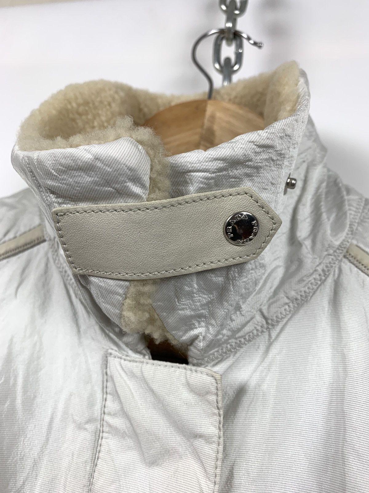Prada Vintage Prada Women’s Red Tab Nylon Metal Jacket Size M / US 6-8 / IT 42-44 - 10 Thumbnail