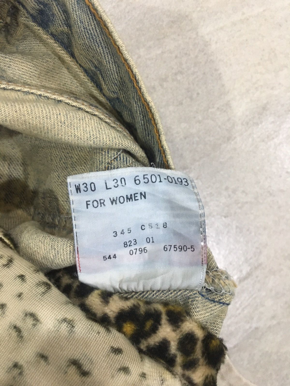 Levi's Vintage Levi’s 501 USA Leopard Patchwork Style Size 30" / US 8 / IT 44 - 18 Thumbnail