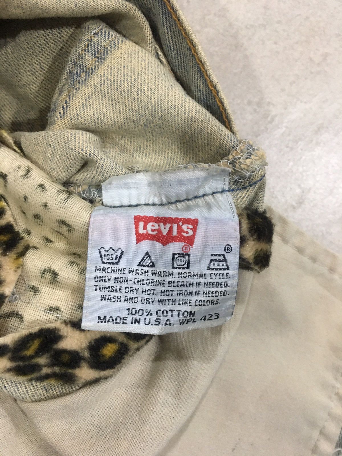 Levi's Vintage Levi’s 501 USA Leopard Patchwork Style Size 30" / US 8 / IT 44 - 17 Thumbnail