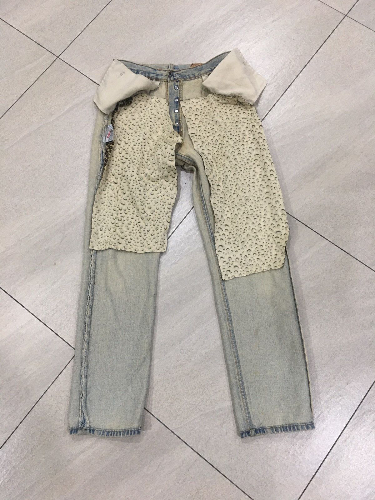 Levi's Vintage Levi’s 501 USA Leopard Patchwork Style Size 30" / US 8 / IT 44 - 5 Thumbnail