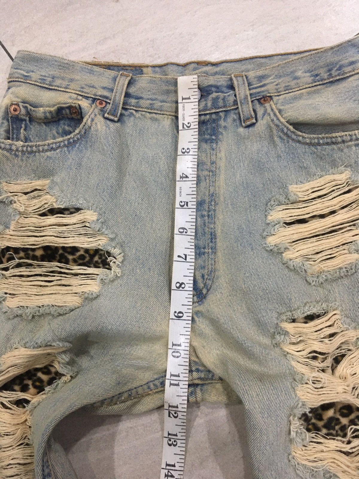 Levi's Vintage Levi’s 501 USA Leopard Patchwork Style Size 30" / US 8 / IT 44 - 20 Thumbnail