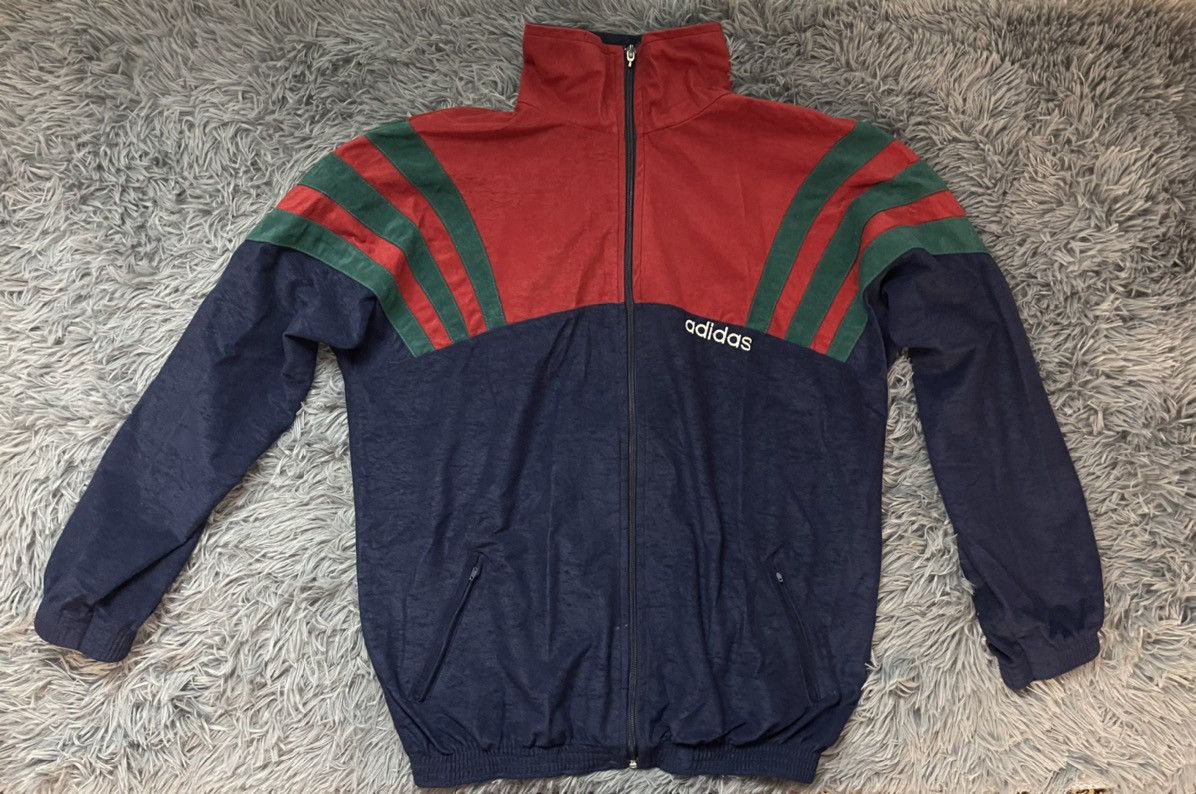 Adidas × Vintage Adidas 80s vintage velour track jacket in Gucci colours Size US L / EU 52-54 / 3 - 3 Thumbnail