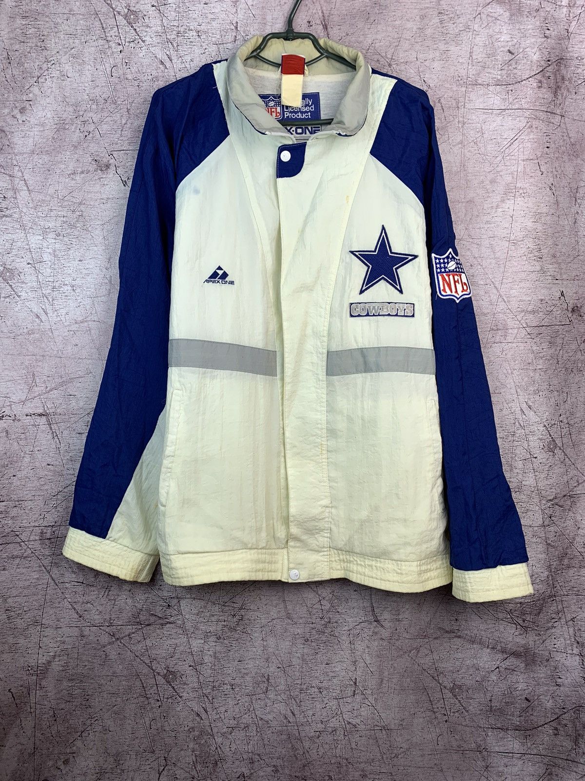 Vintage Dallas Cowboys Jacket Apex One Size Large L NFL 