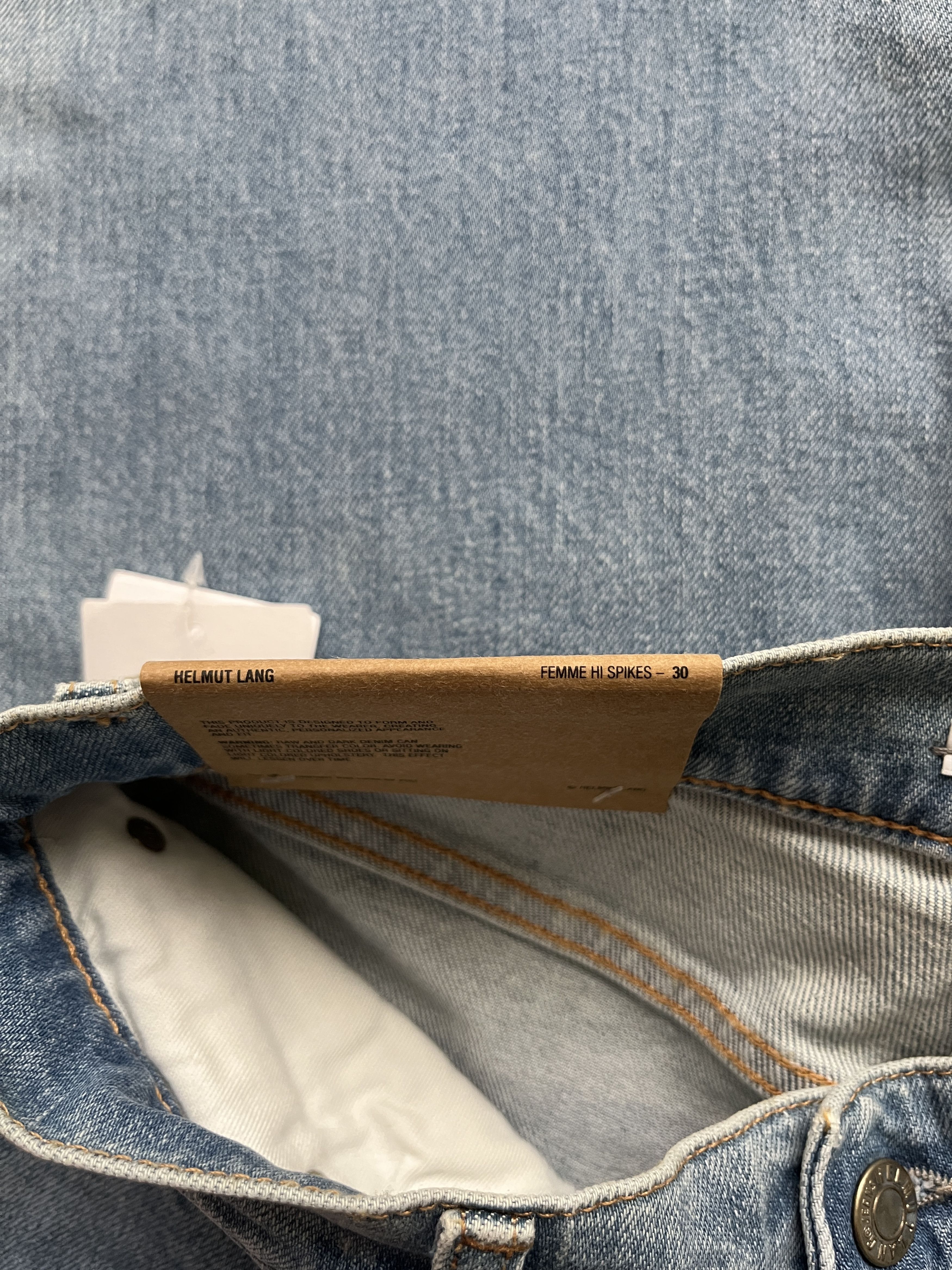 Helmut Lang ⚡️QUICK SALE⚡️Helmut Lang Light Blue Hi-Spikes Jeans Pants Size 30" / US 8 / IT 44 - 4 Thumbnail