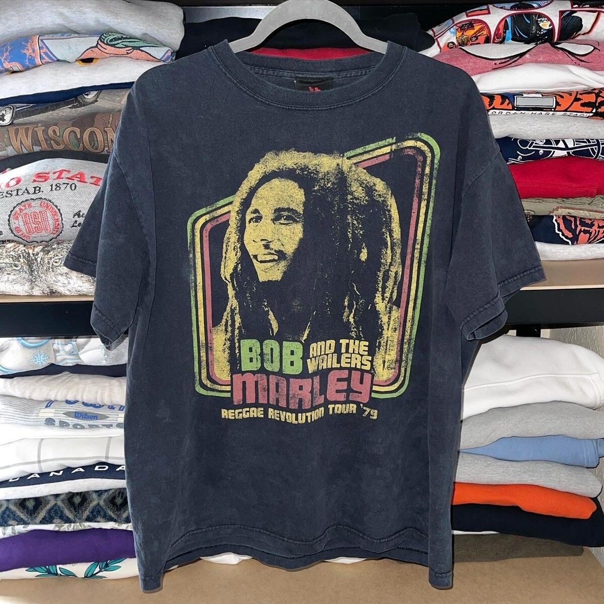 Vintage 90s Vintage Zion Rootswear Bob Marley Black Tee size L Size US L / EU 52-54 / 3 - 1 Preview