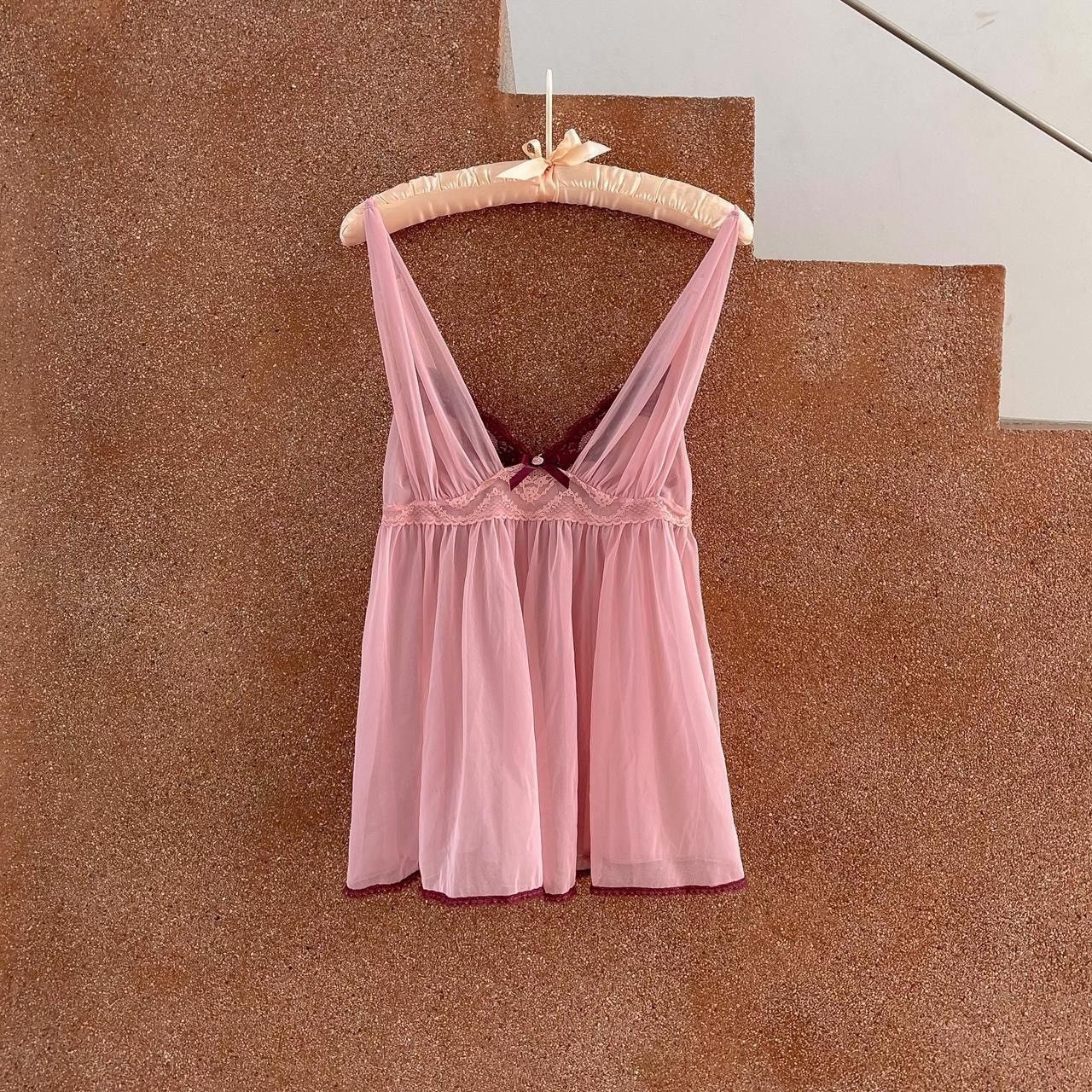 VS Dusty Purple Mesh Sheer Mini Dress/Top (S-M)