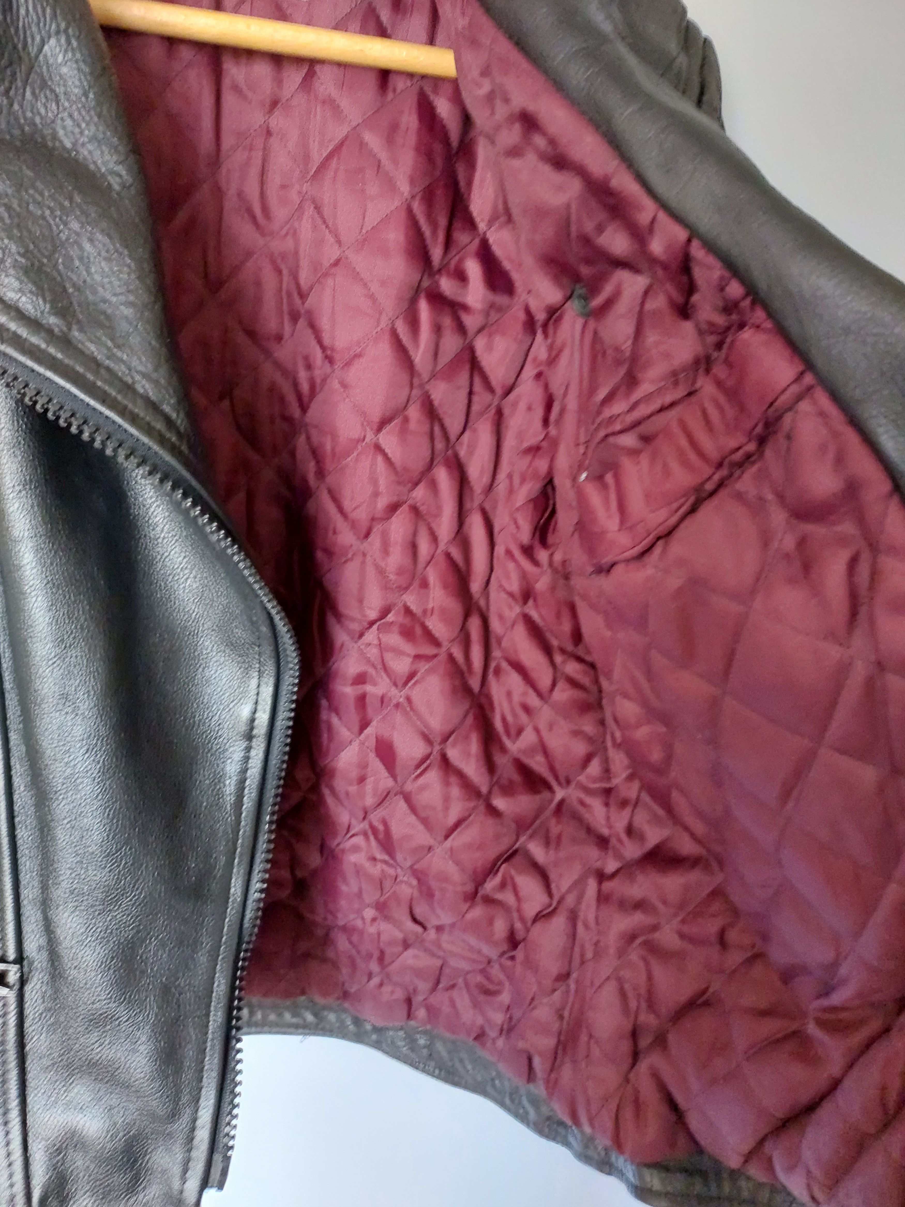 Vintage 🇩🇪 Vintage Caferacer ramones leather jacket motorbike Wolf Size XS / US 0-2 / IT 36-38 - 7 Thumbnail
