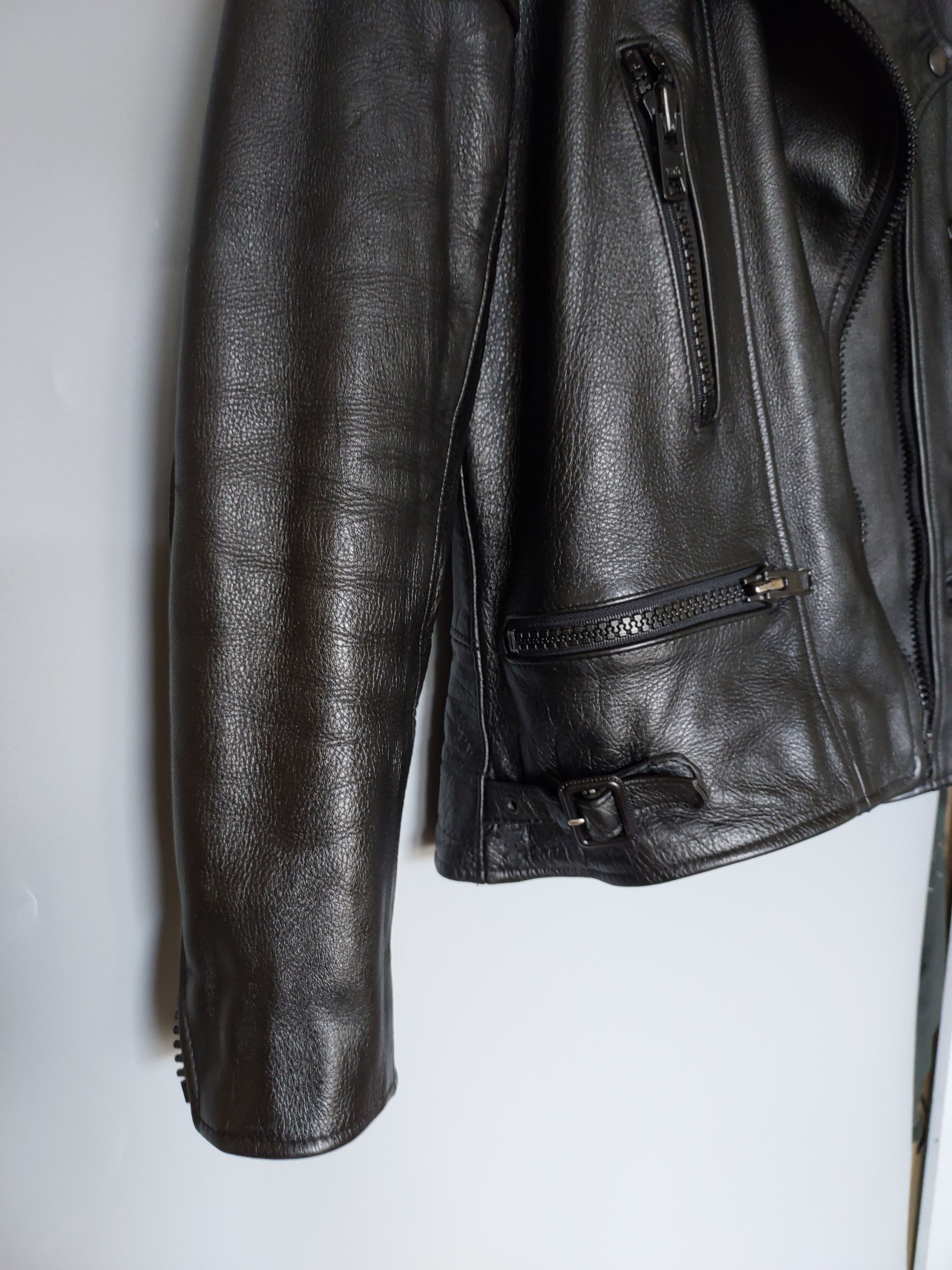 Vintage 🇩🇪 Vintage Caferacer ramones leather jacket motorbike Wolf Size XS / US 0-2 / IT 36-38 - 5 Thumbnail