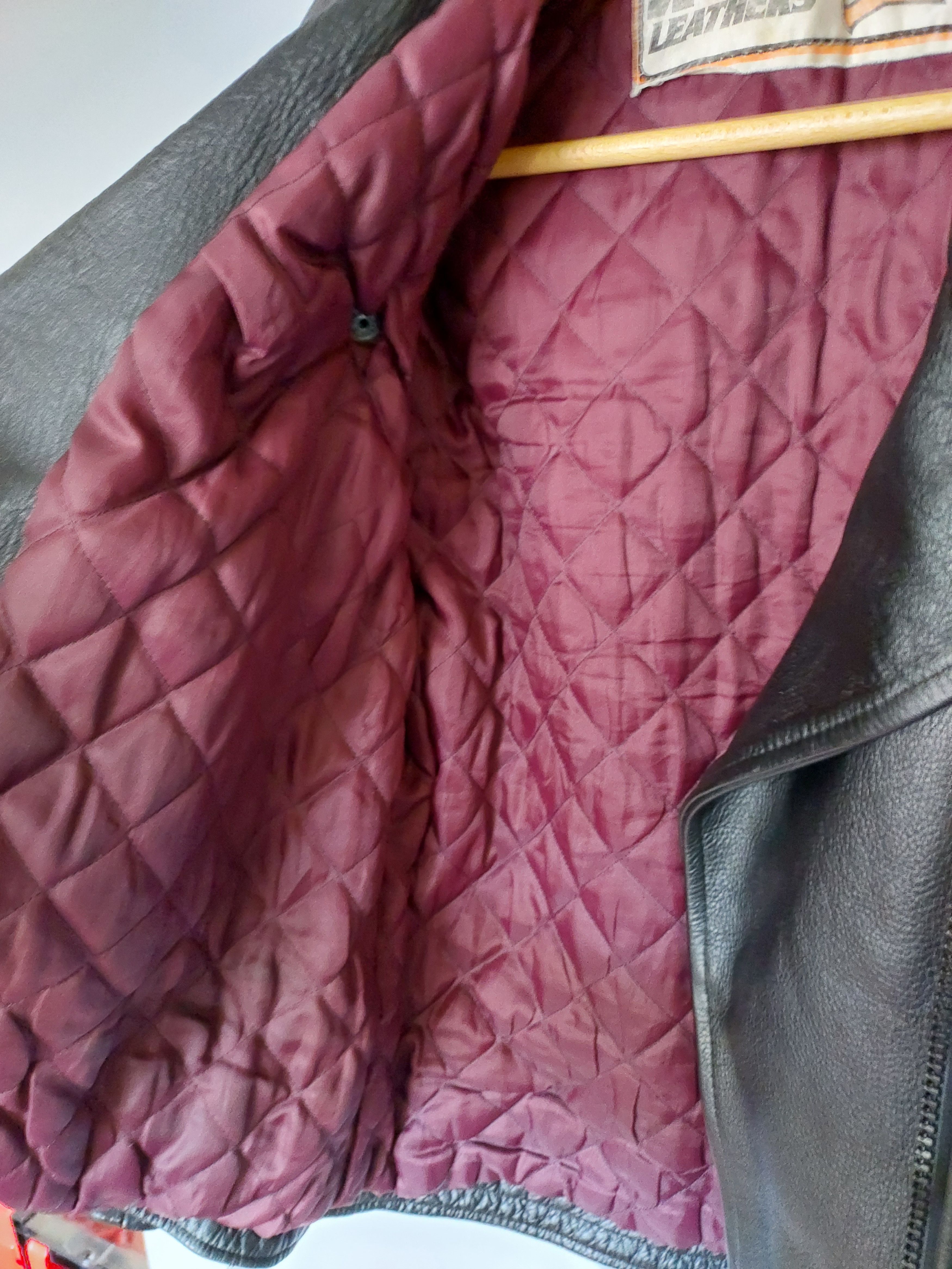 Vintage 🇩🇪 Vintage Caferacer ramones leather jacket motorbike Wolf Size XS / US 0-2 / IT 36-38 - 6 Thumbnail