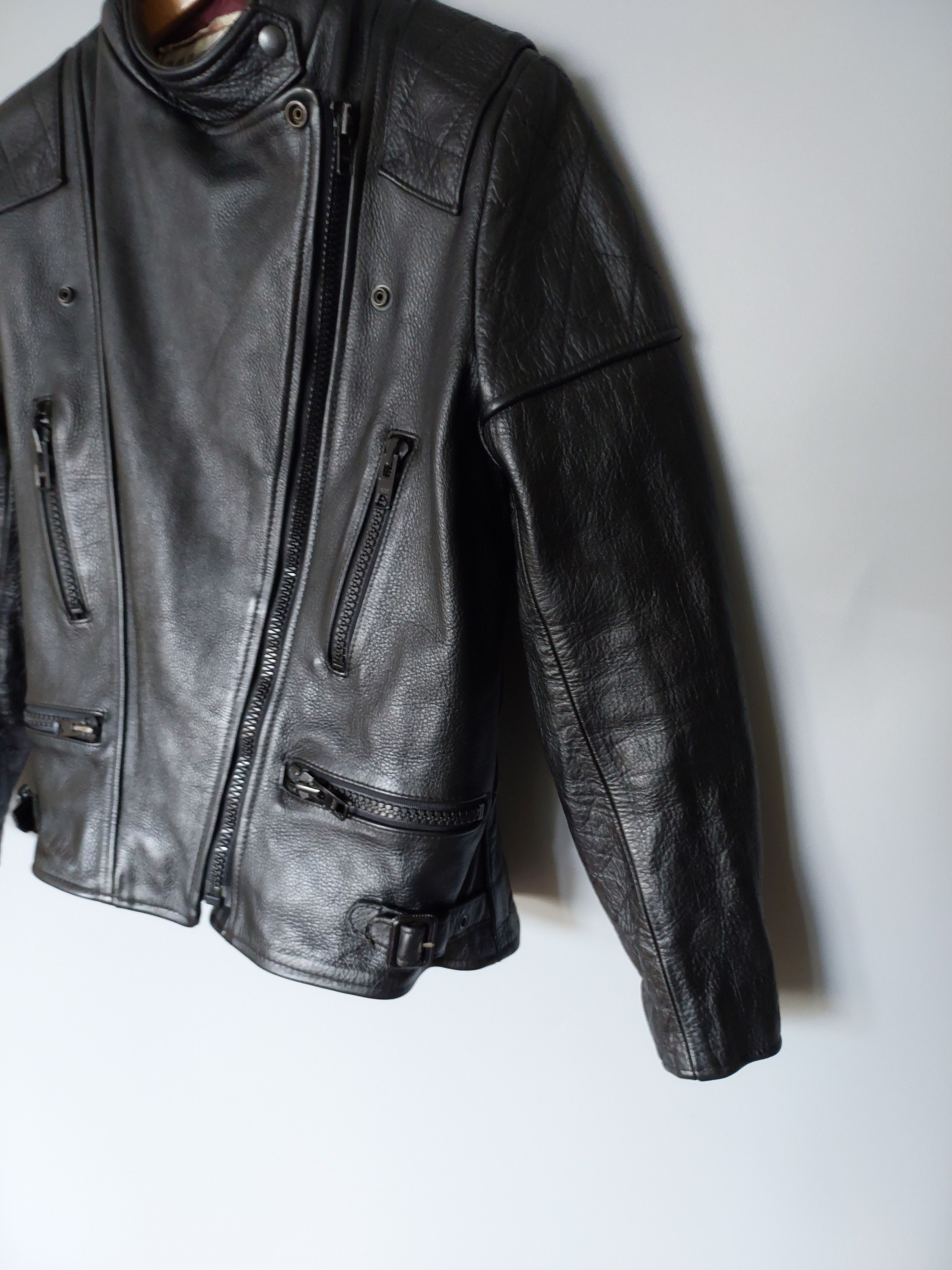 Vintage 🇩🇪 Vintage Caferacer ramones leather jacket motorbike Wolf Size XS / US 0-2 / IT 36-38 - 17 Thumbnail