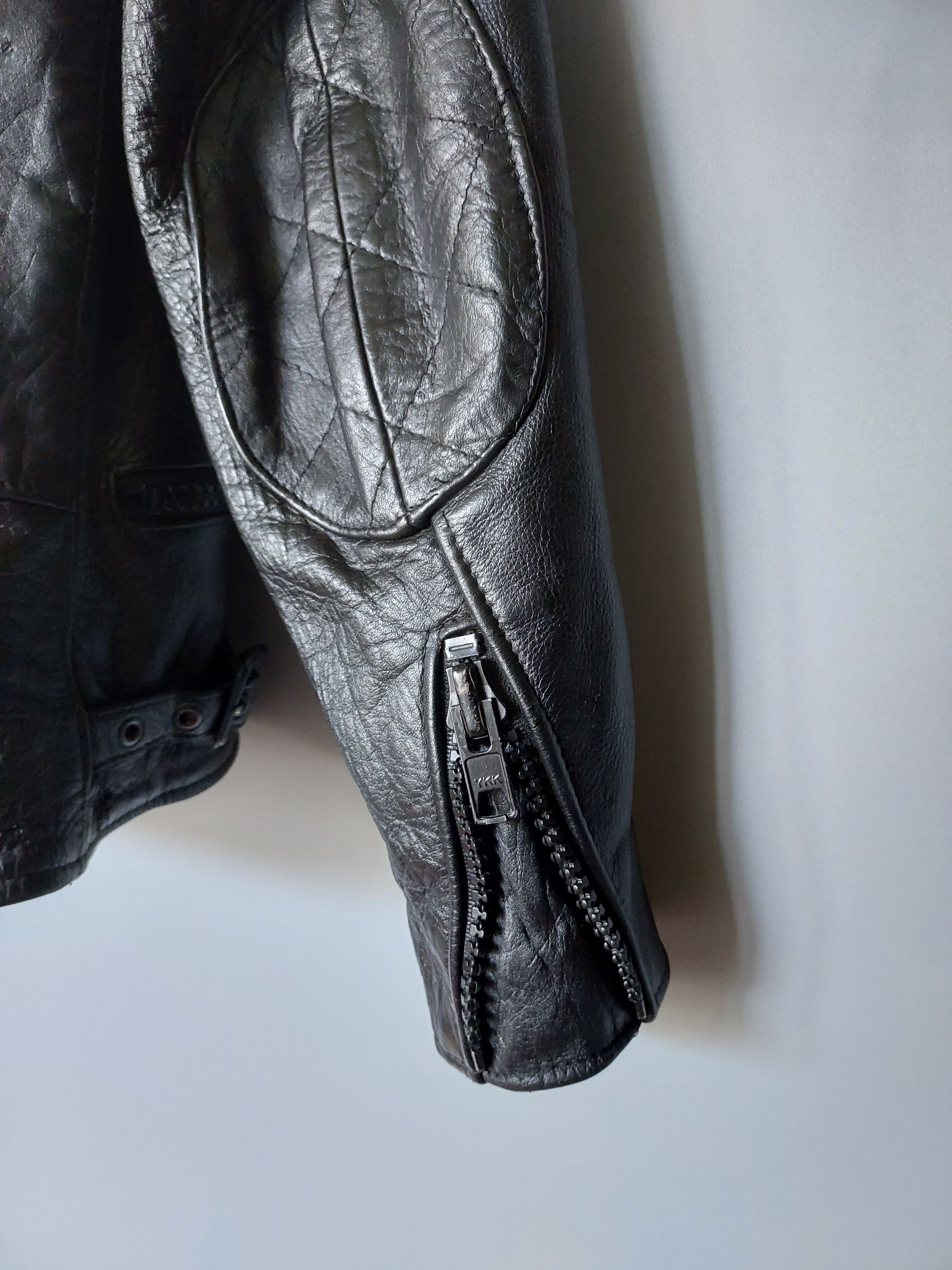 Vintage 🇩🇪 Vintage Caferacer ramones leather jacket motorbike Wolf Size XS / US 0-2 / IT 36-38 - 10 Thumbnail