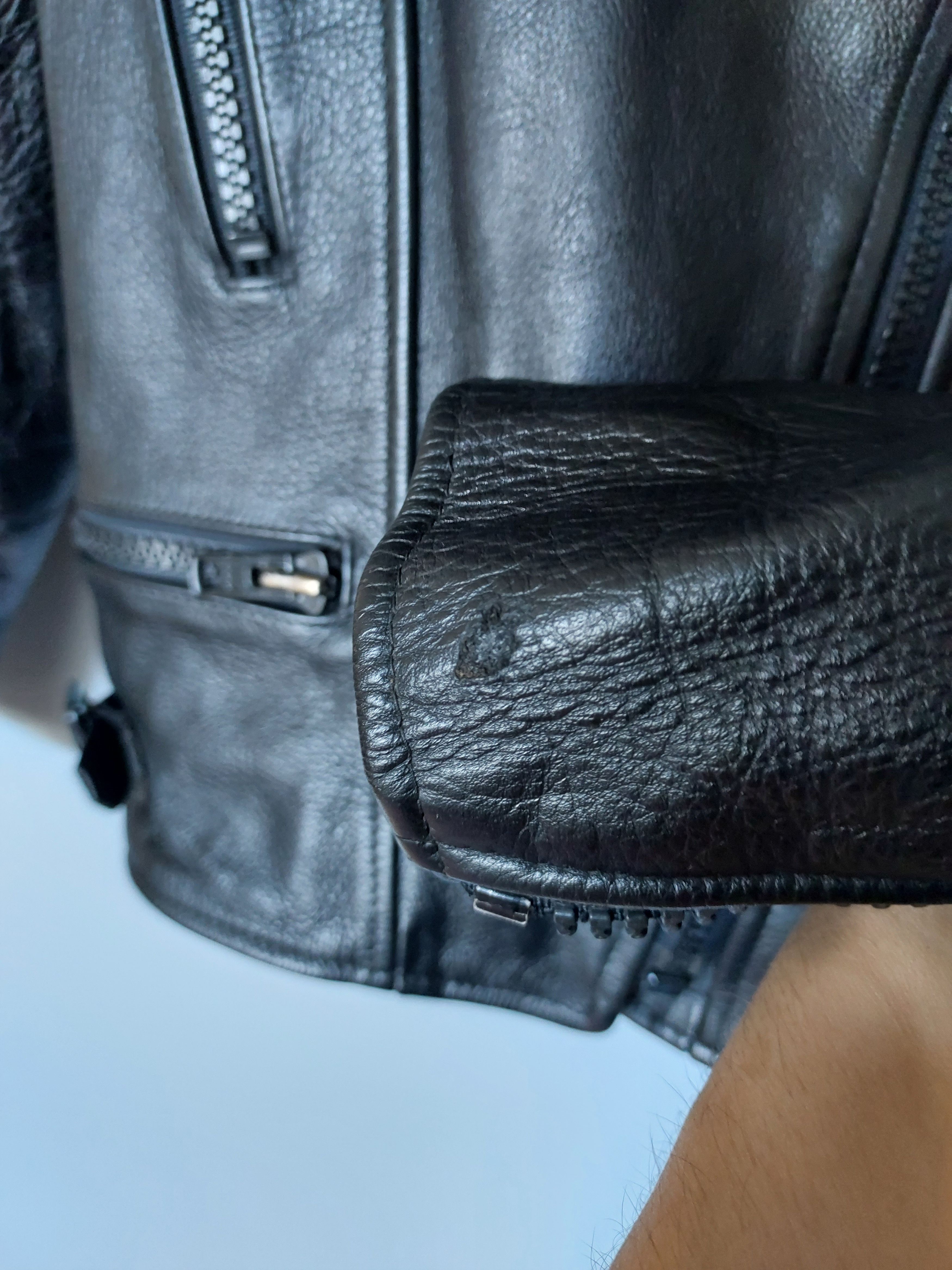 Vintage 🇩🇪 Vintage Caferacer ramones leather jacket motorbike Wolf Size XS / US 0-2 / IT 36-38 - 15 Thumbnail