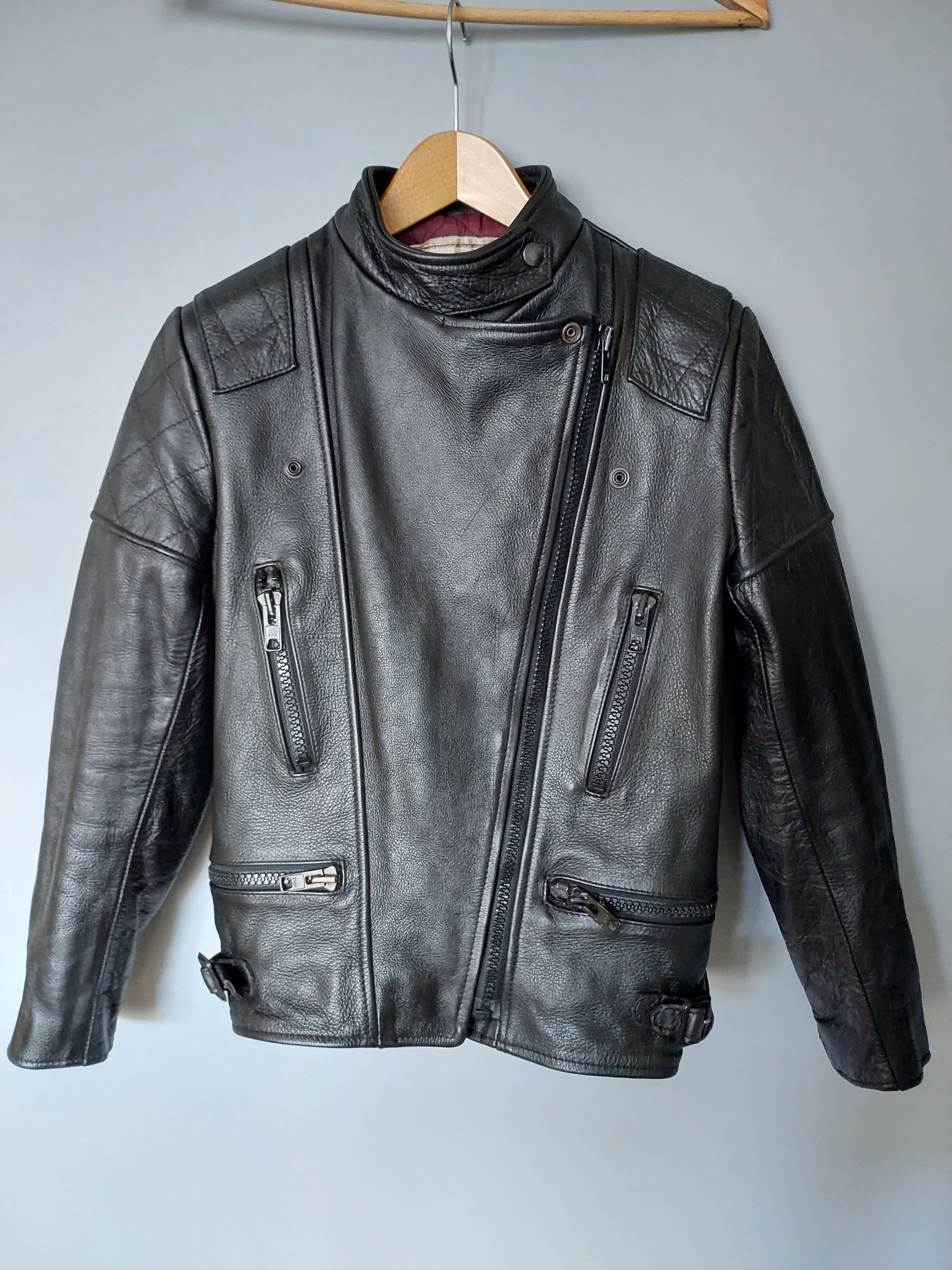 Vintage 🇩🇪 Vintage Caferacer ramones leather jacket motorbike Wolf Size XS / US 0-2 / IT 36-38 - 8 Thumbnail