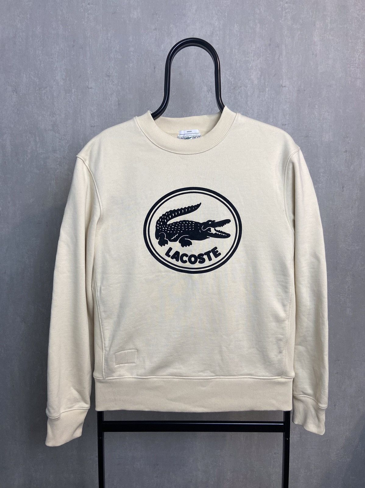 Lacoste sweatshirt big logo clearance