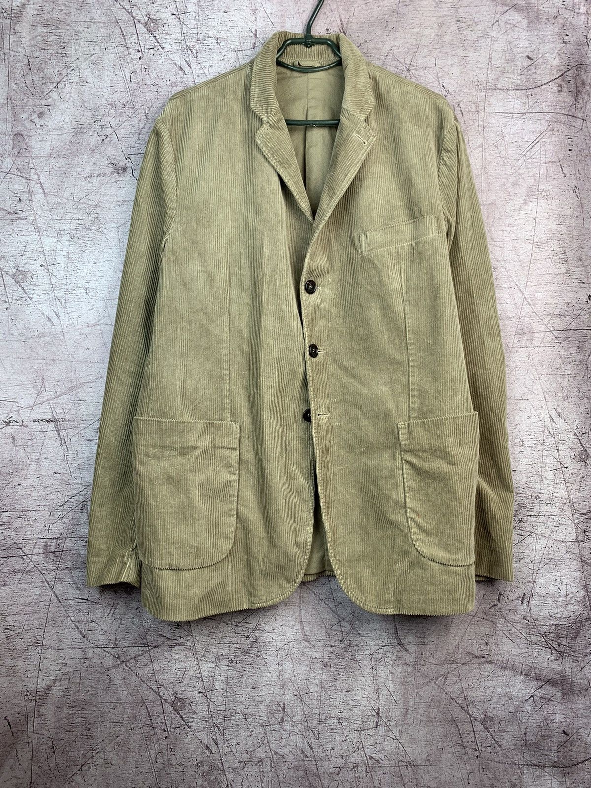 Aspesi Aspesi Tan Corduroy Mens Jacket Blazer Size US XXL / EU 58 / 5 - 1 Thumbnail