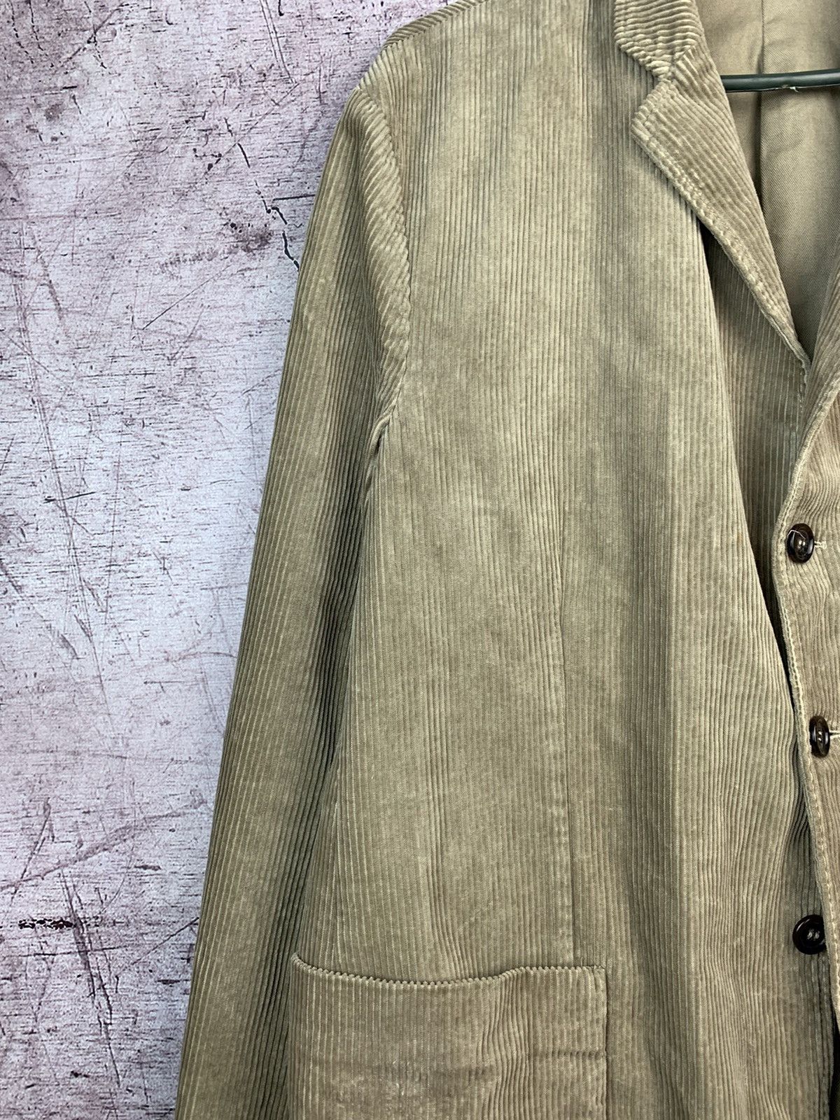 Aspesi Aspesi Tan Corduroy Mens Jacket Blazer Size US XXL / EU 58 / 5 - 9 Thumbnail