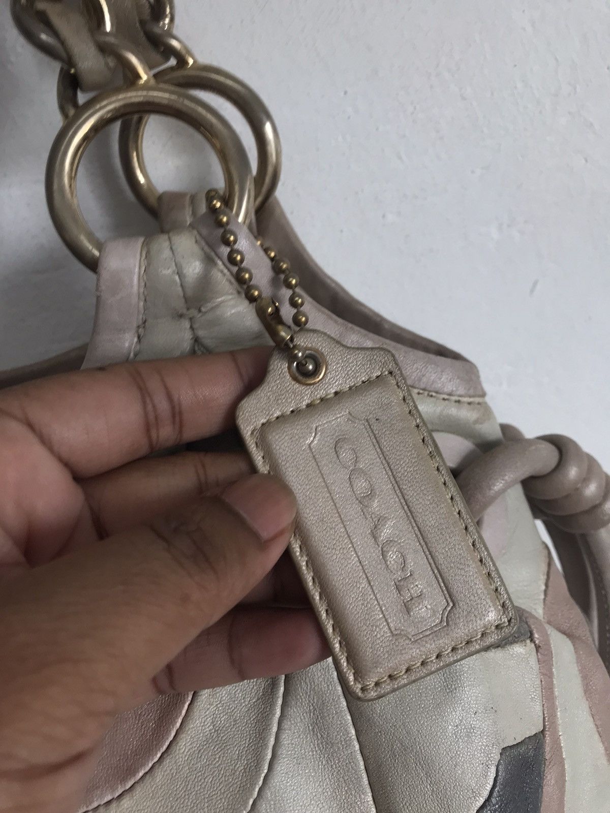 Coach Vintage Coach Monogram Leather Handbag Size ONE SIZE - 7 Thumbnail