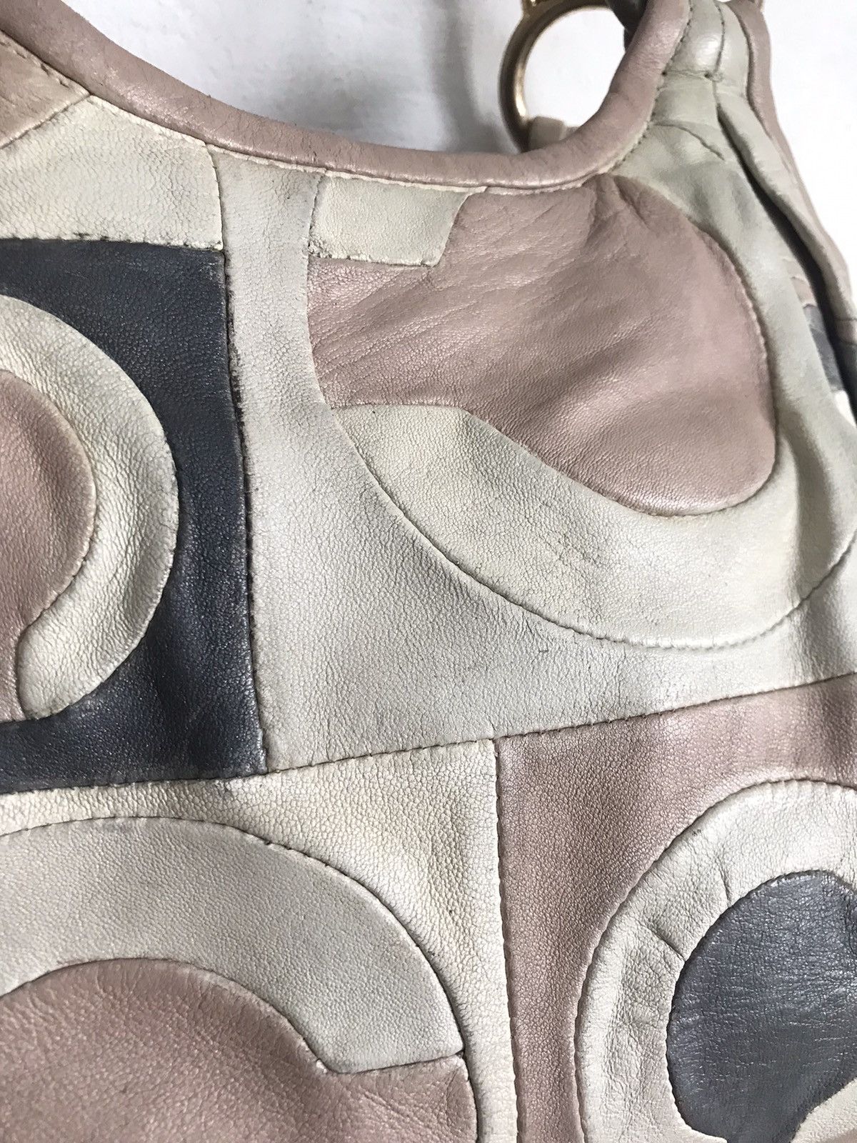 Coach Vintage Coach Monogram Leather Handbag Size ONE SIZE - 4 Thumbnail