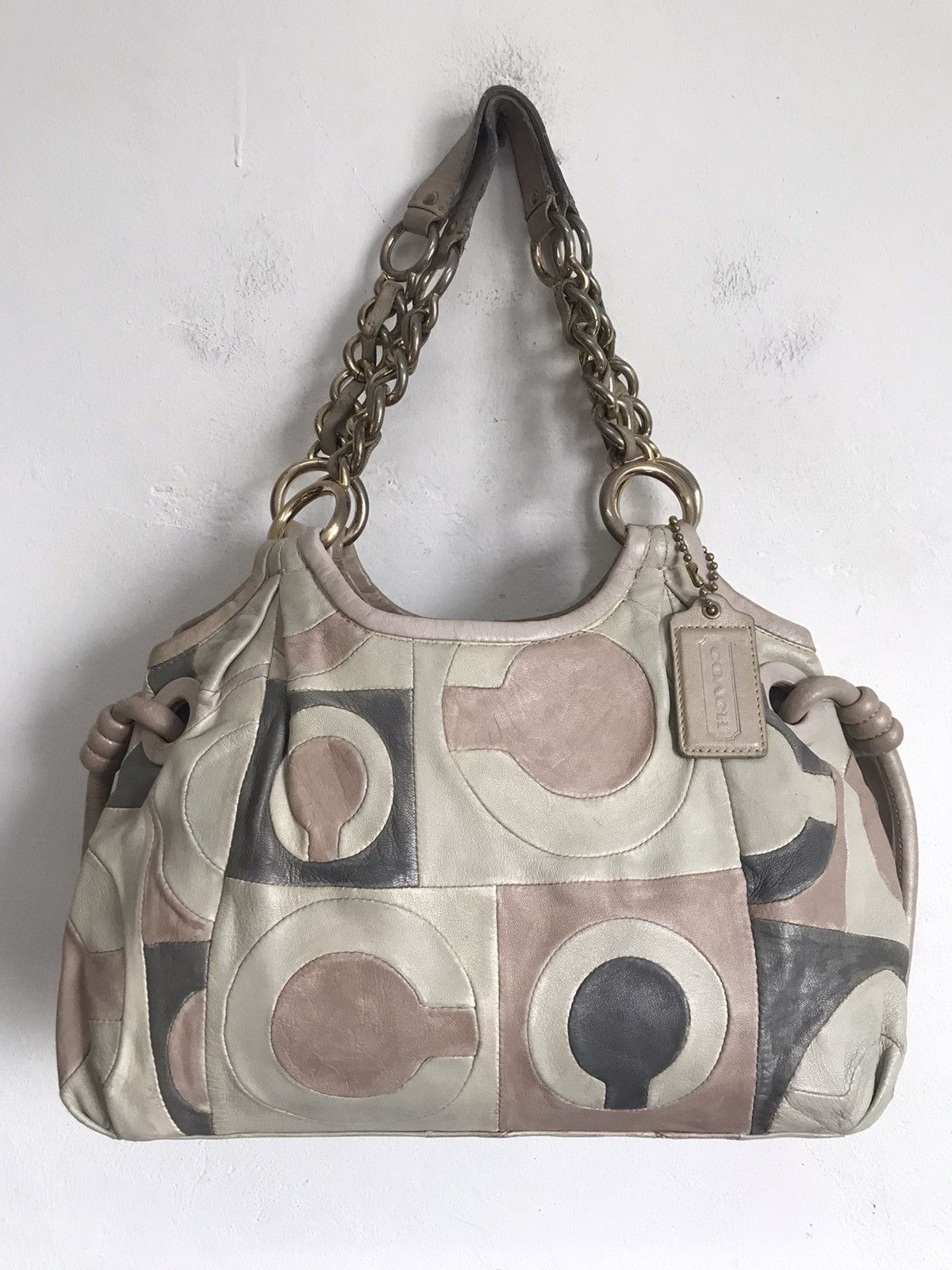Coach Vintage Coach Monogram Leather Handbag Size ONE SIZE - 6 Thumbnail