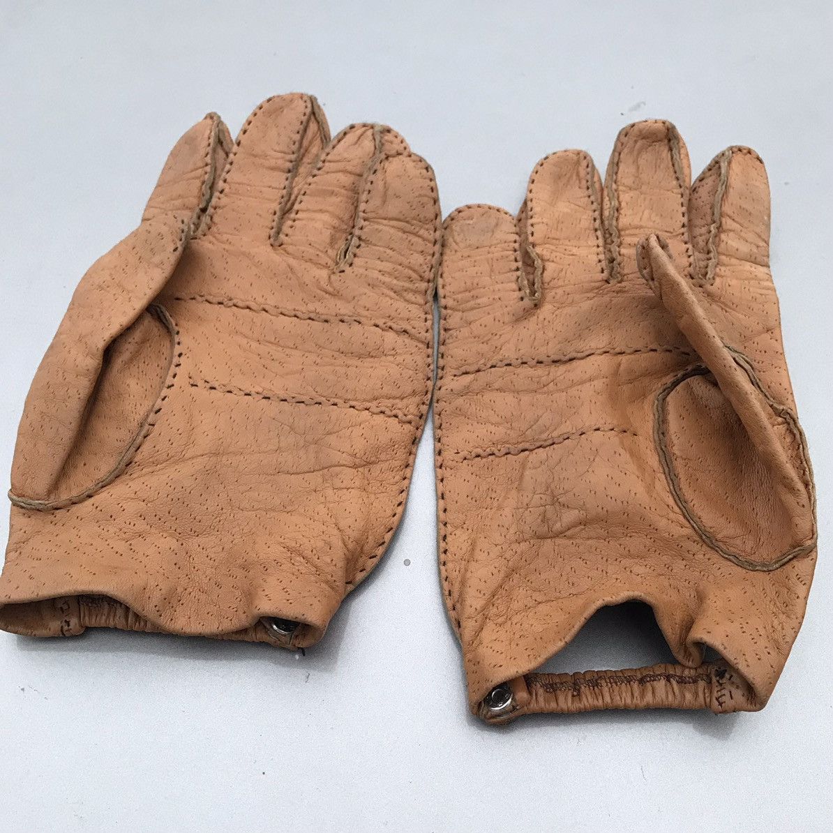 Handmade PECCARY LEATHER DRIVING GLOVES Size 42 - 7 Thumbnail