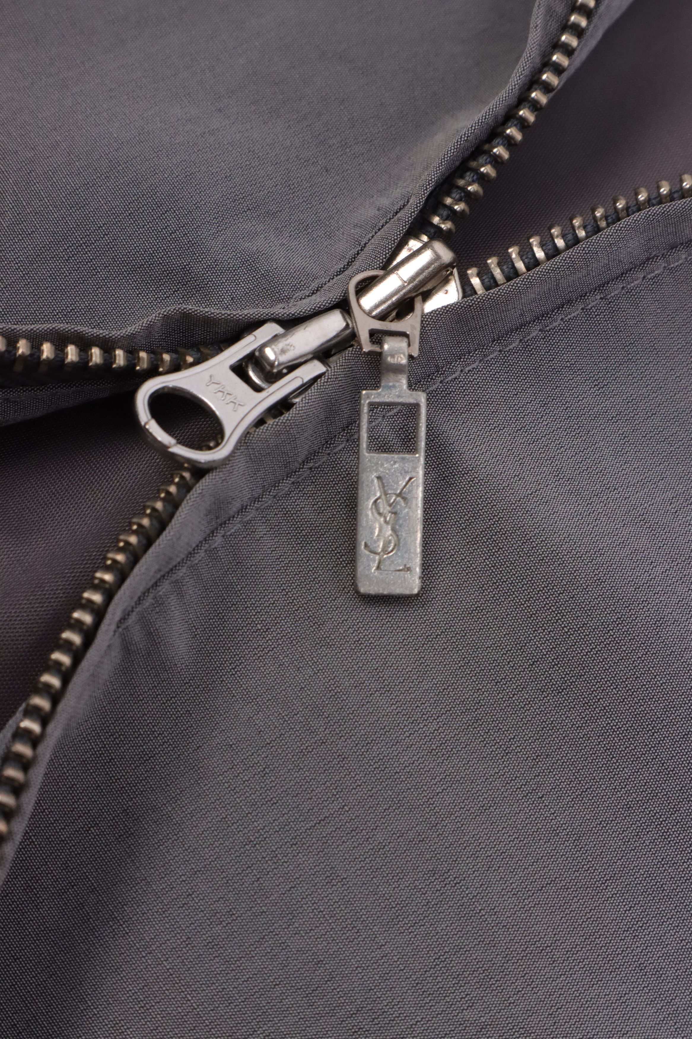 Vintage YSL Yves Saint Laurent Zip Metallic Jacket Size US L / EU 52-54 / 3 - 5 Thumbnail