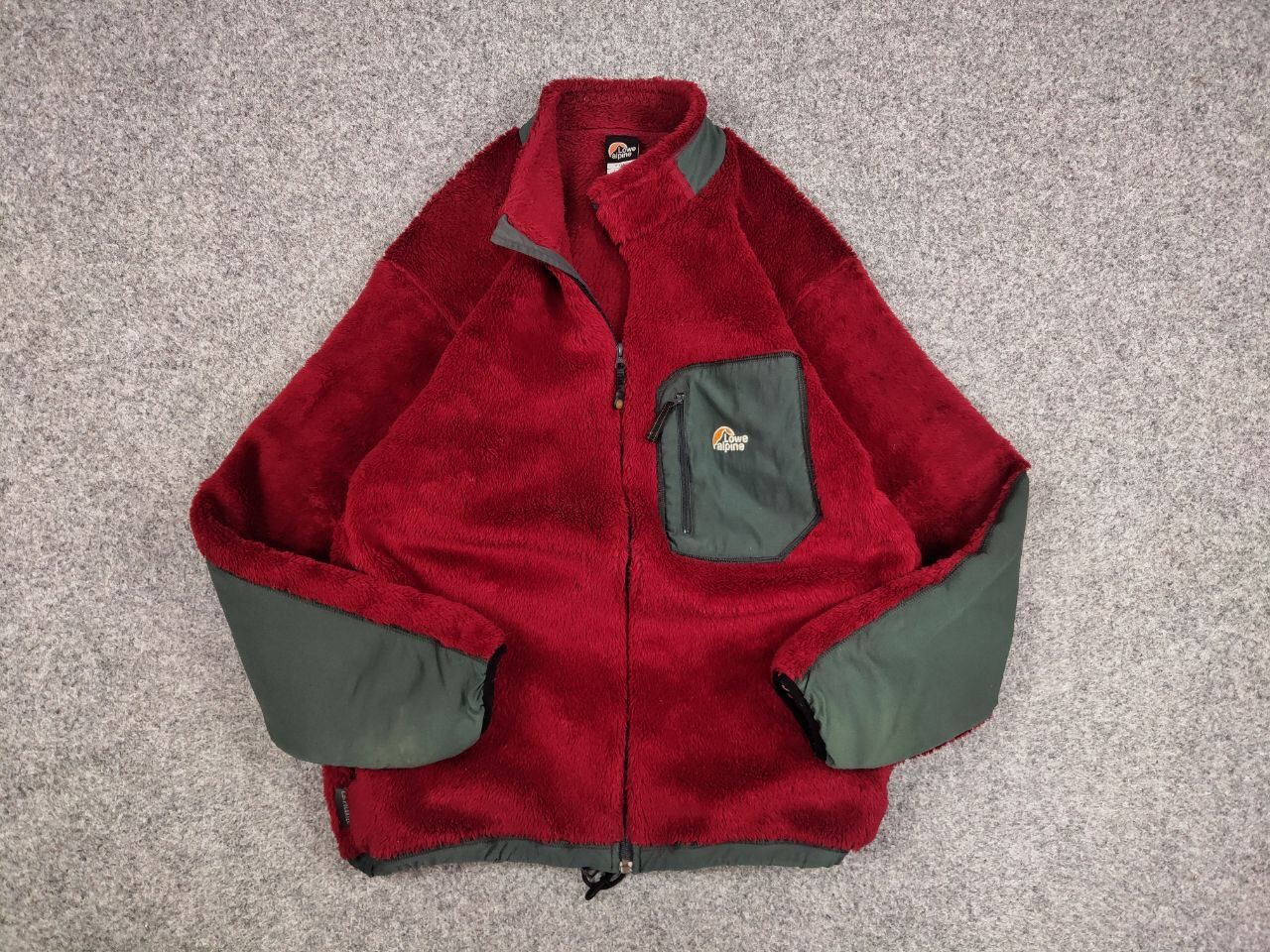 Japanese Brand Vintage 90's lowe Alpine Red Retro Fleece Zip Up Jacket Size US XL / EU 56 / 4 - 13 Thumbnail