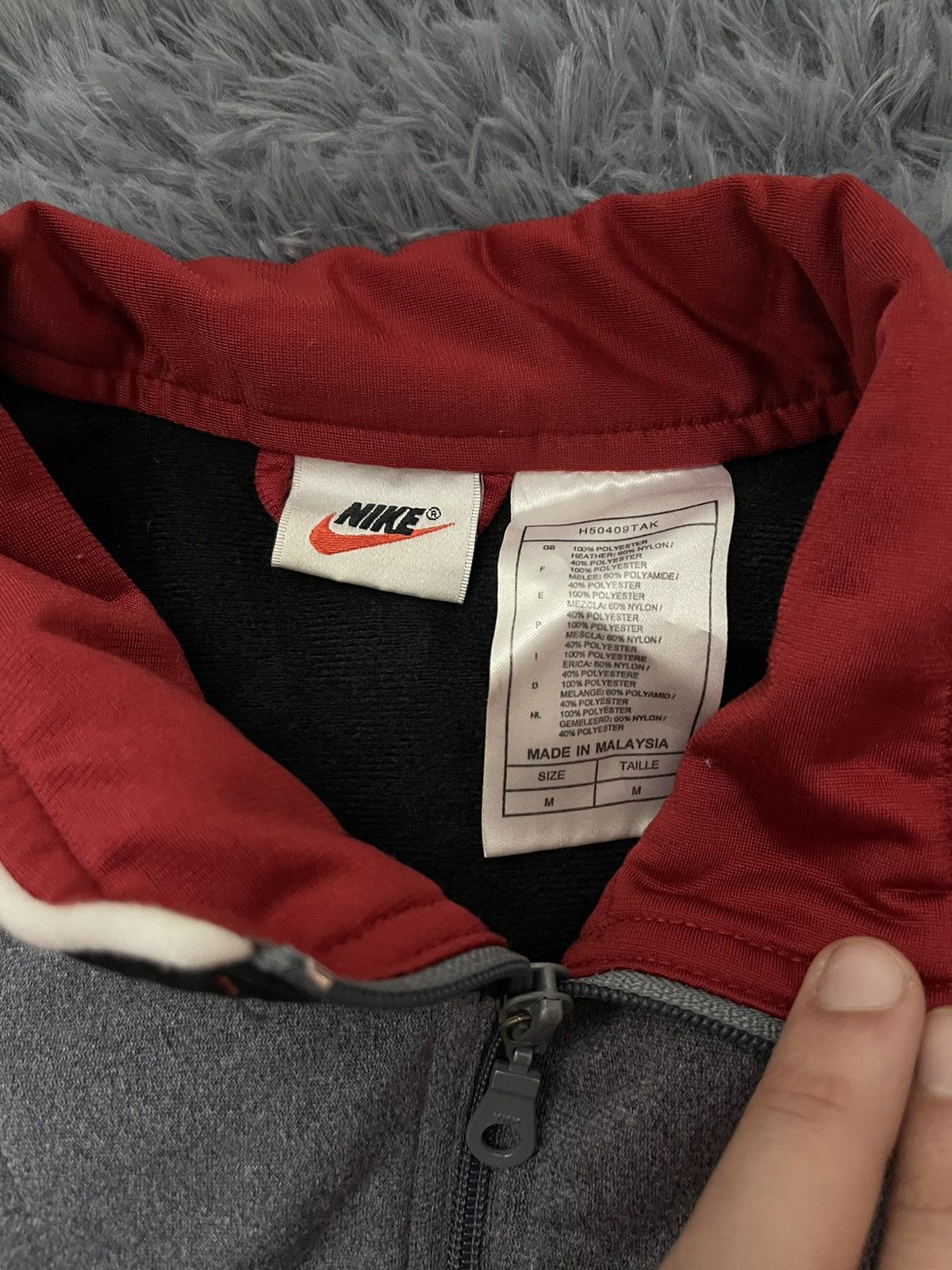 Nike × Vintage Nike 90s vintage big logo track jacket Size US M / EU 48-50 / 2 - 4 Thumbnail