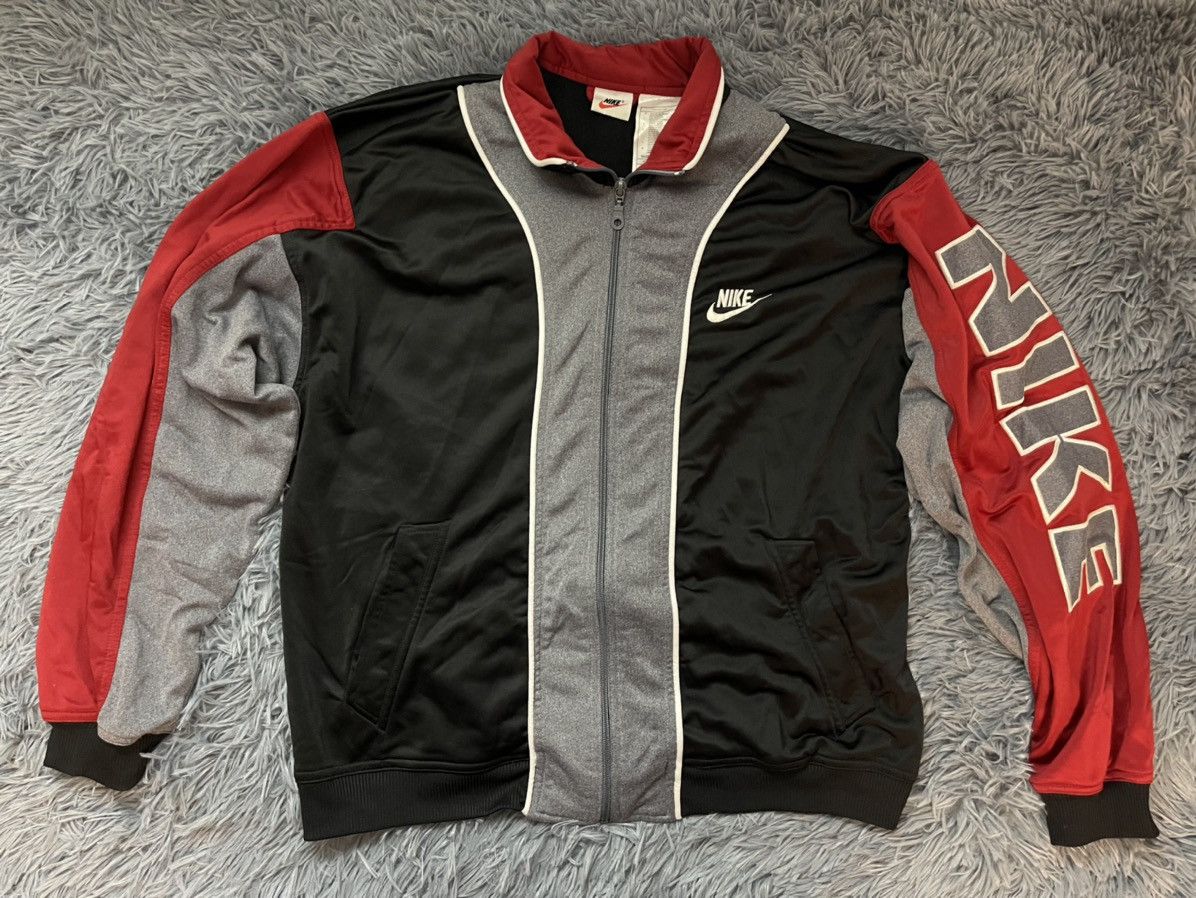 Nike × Vintage Nike 90s vintage big logo track jacket Size US M / EU 48-50 / 2 - 1 Thumbnail