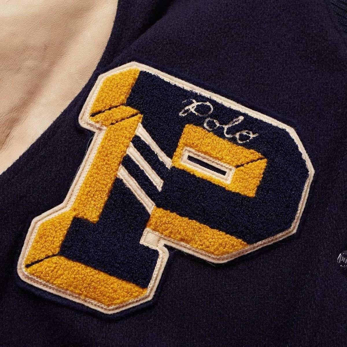 Polo Ralph Lauren Polo Ralph Lauren P Wing Leather Varsity Jacket XXL Size US XXL / EU 58 / 5 - 7 Thumbnail