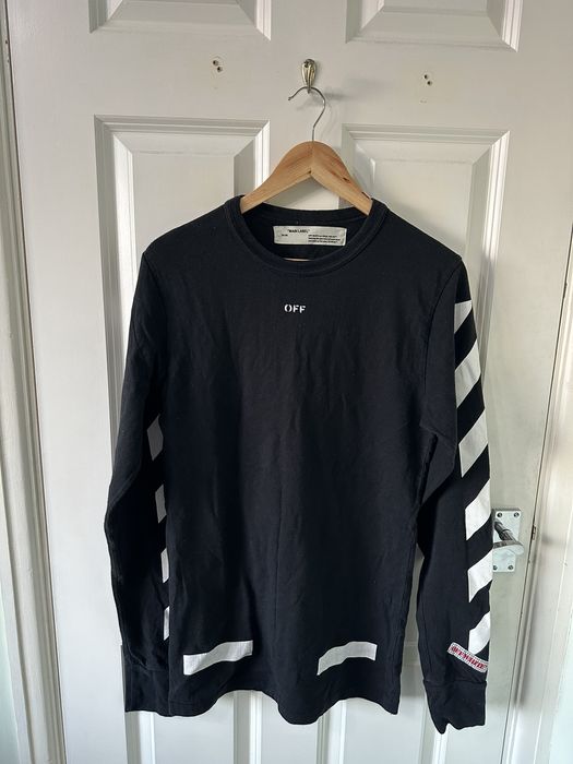 off white long sleeve seeing things